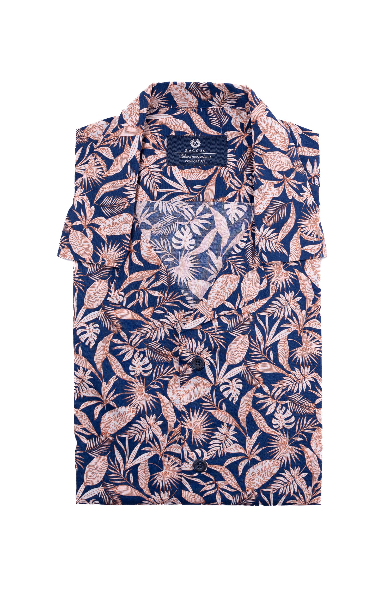 Camisa havaiana Baccus - Azul