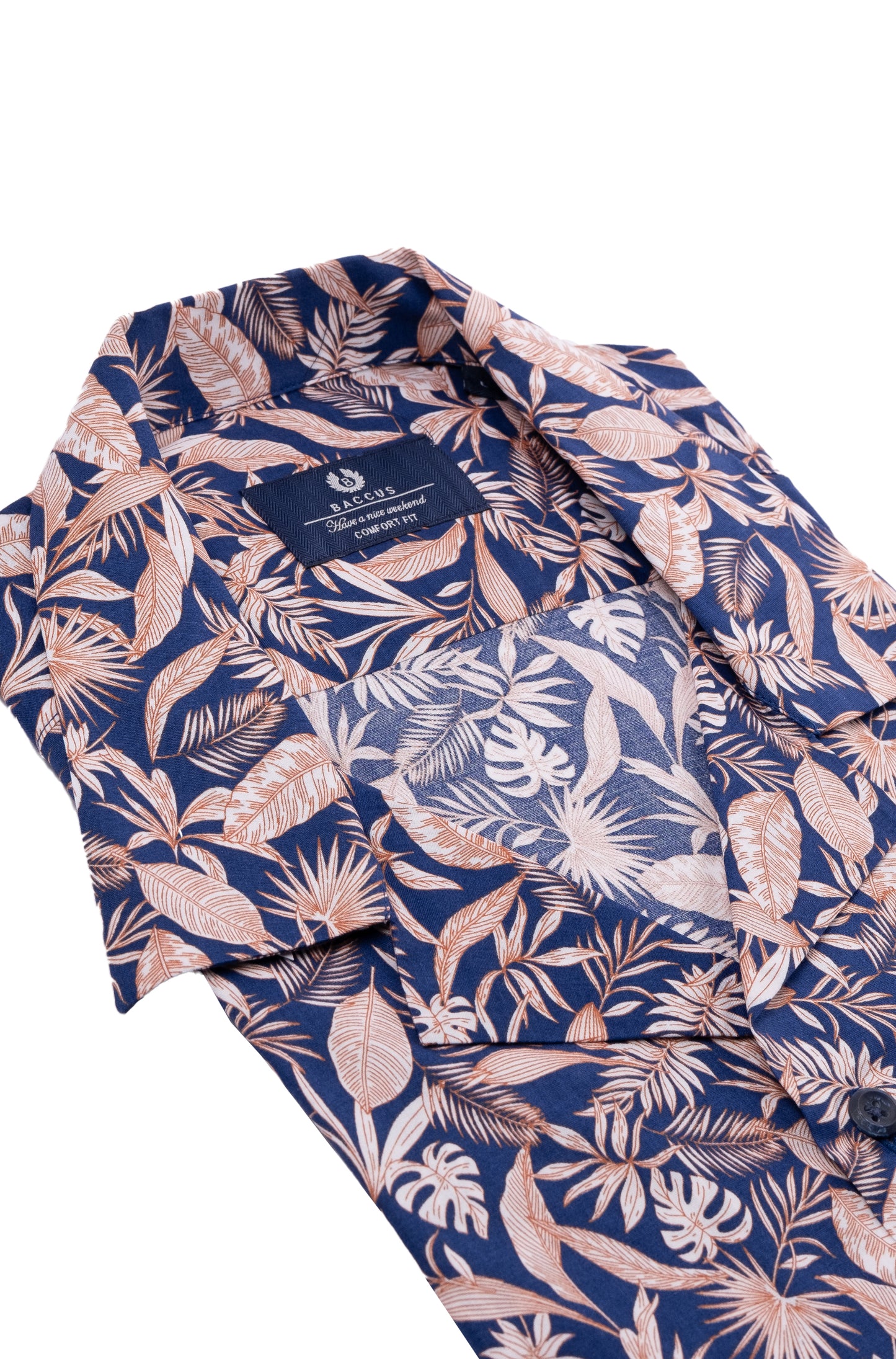 Camisa havaiana Baccus - Azul
