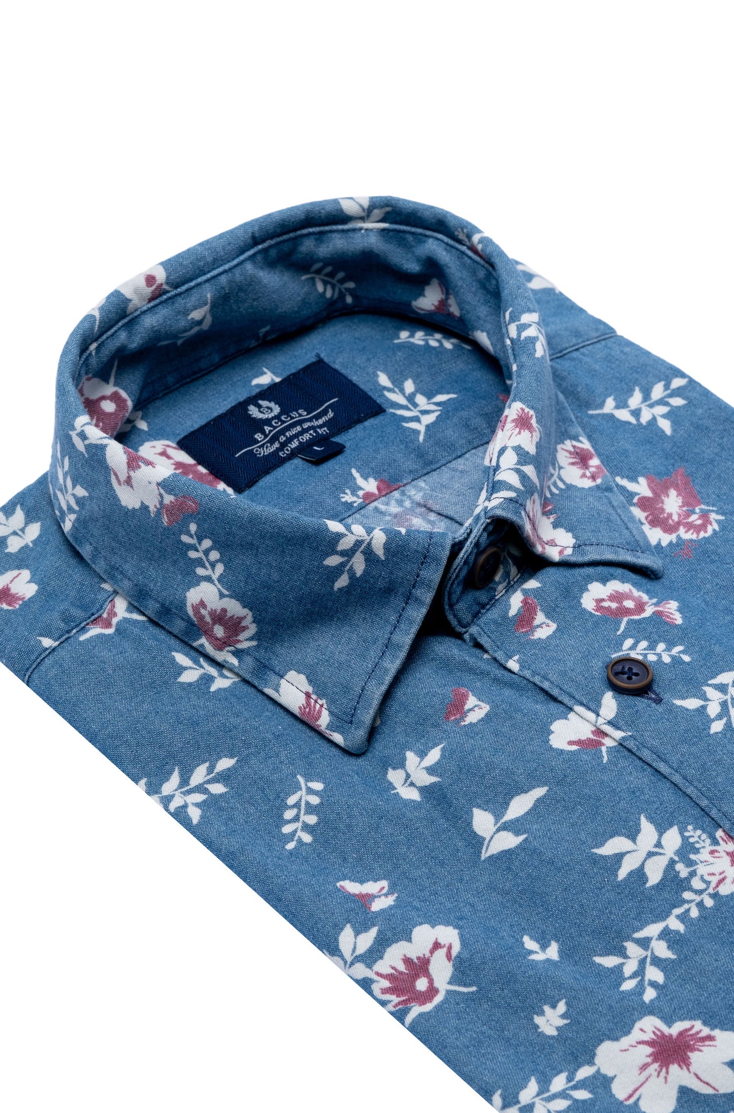 Camisa de ganga - Marinho