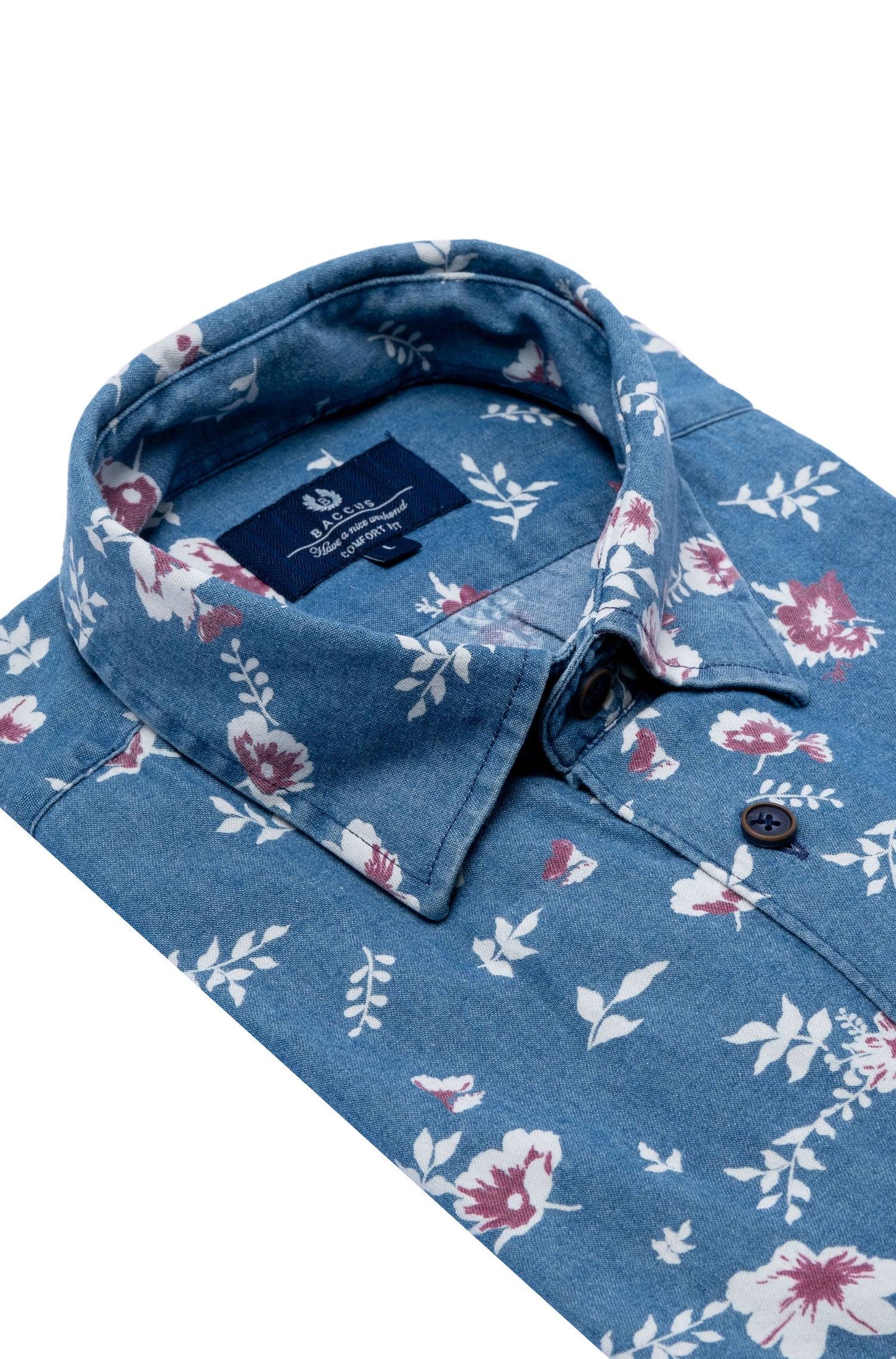 Camisa de ganga - Marinho