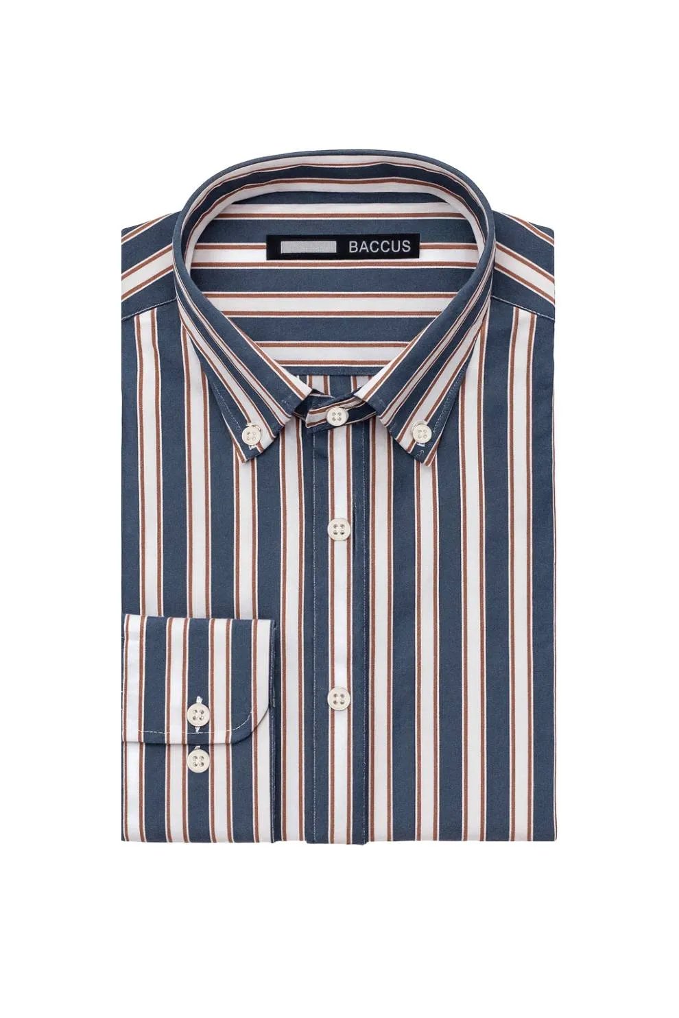 Camisa riscas - Marinho