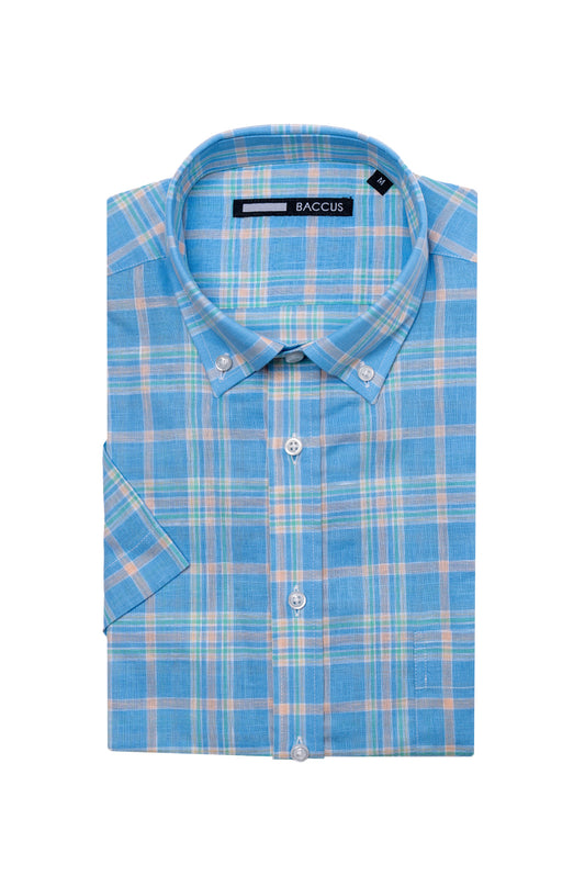 Camisa manga curta - Azul
