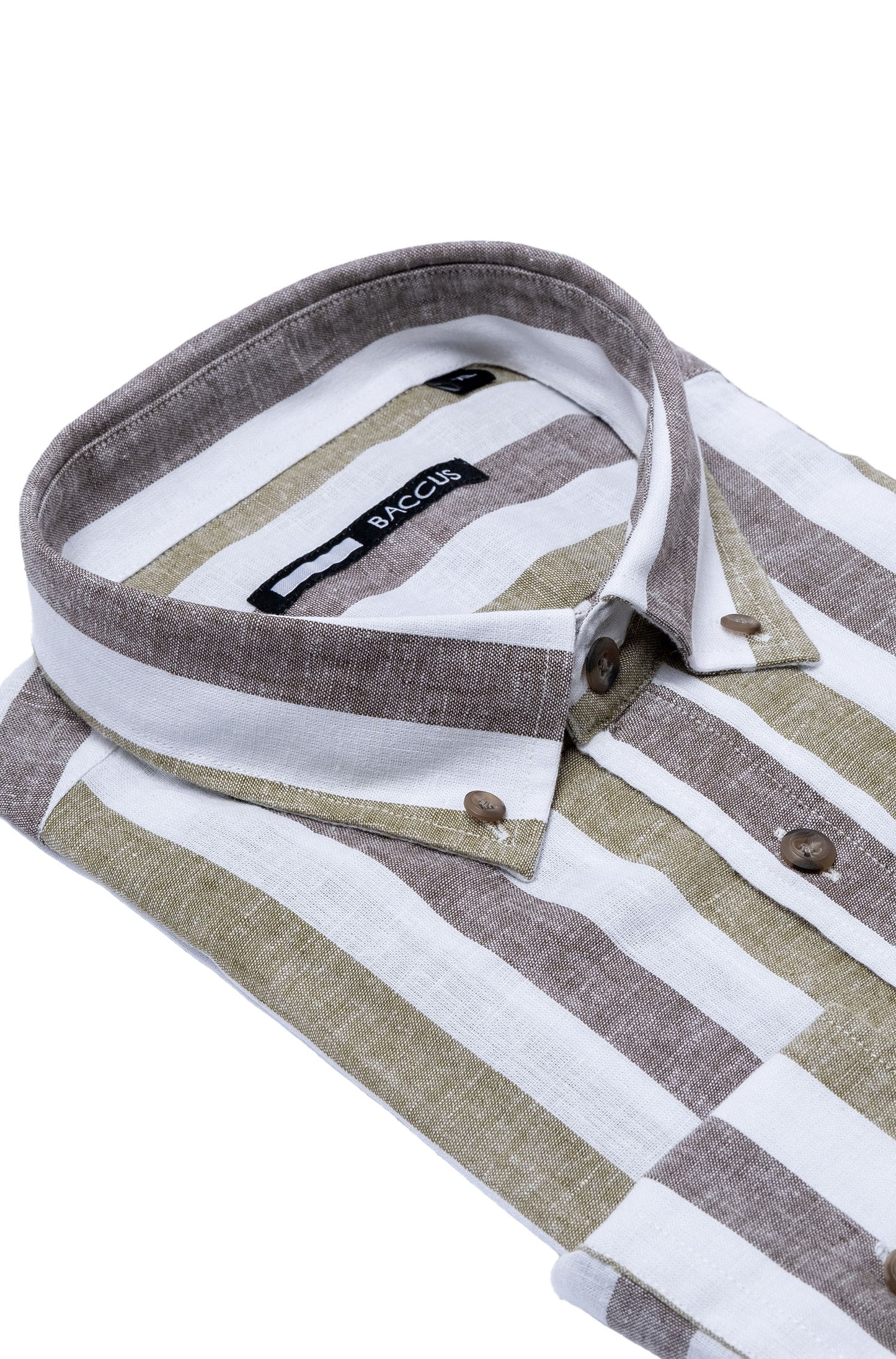 Camisa de homem com risca - Verde