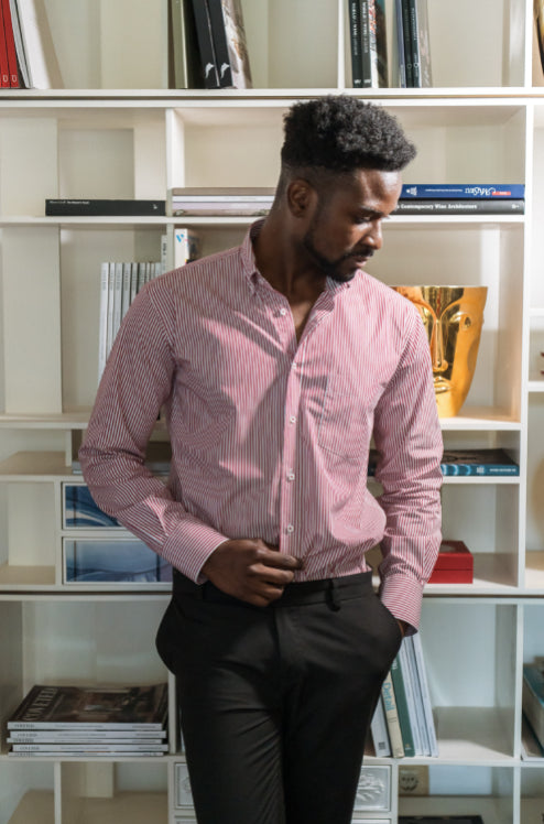 Camisa sport fit regular - Vermelho