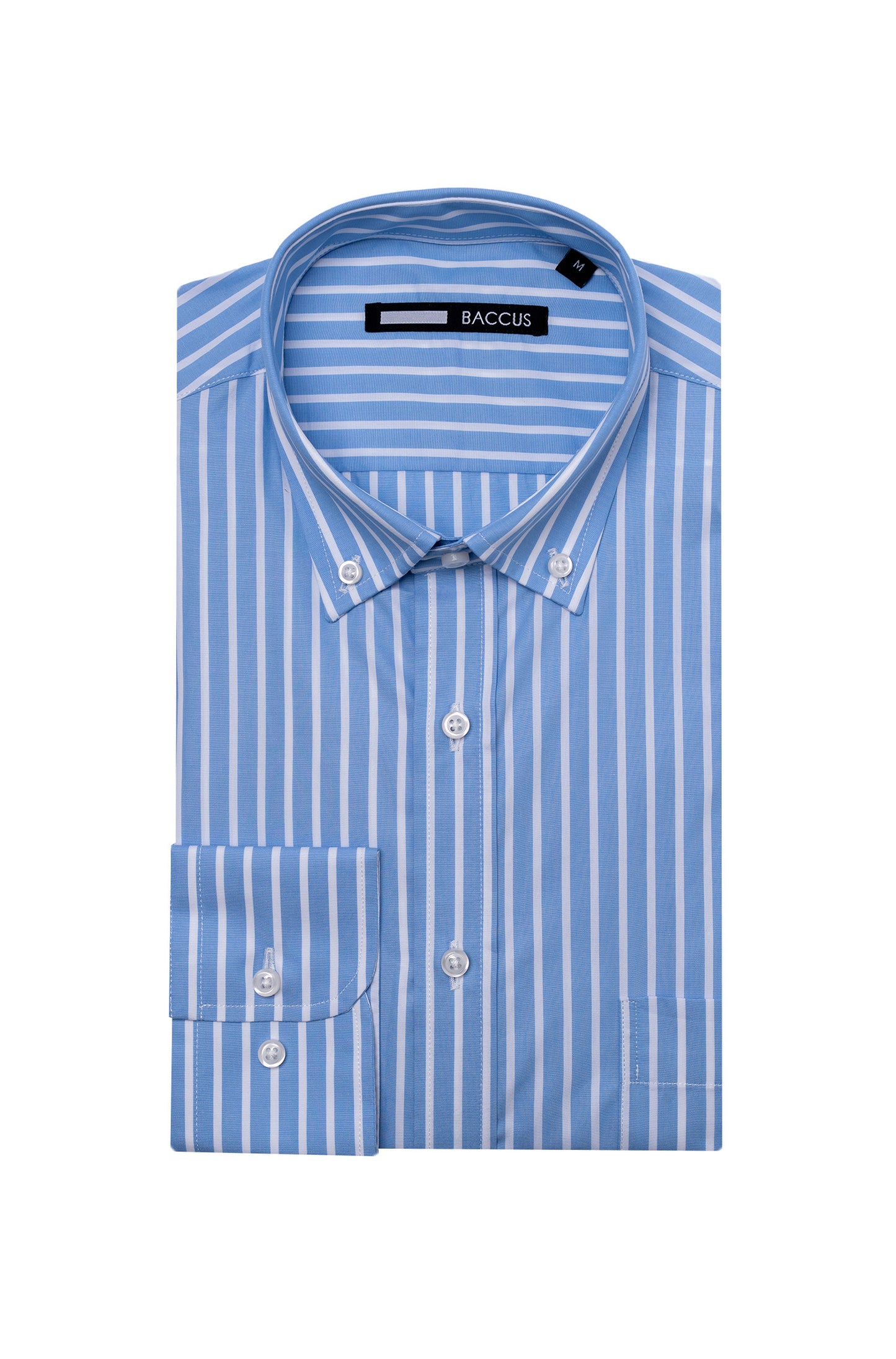 Camisa de homem com risca - Azul