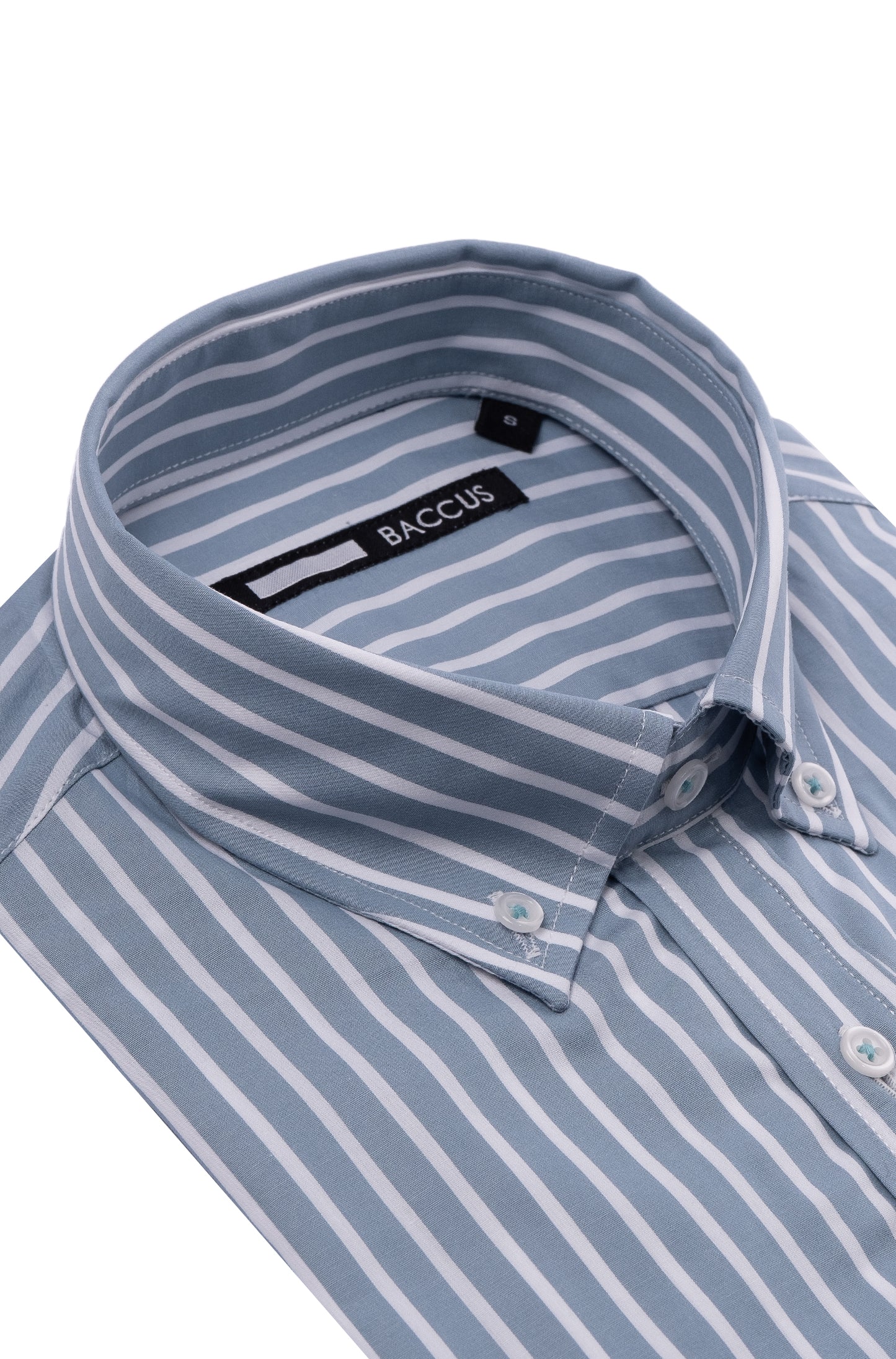 Camisa de homem com risca - Verde