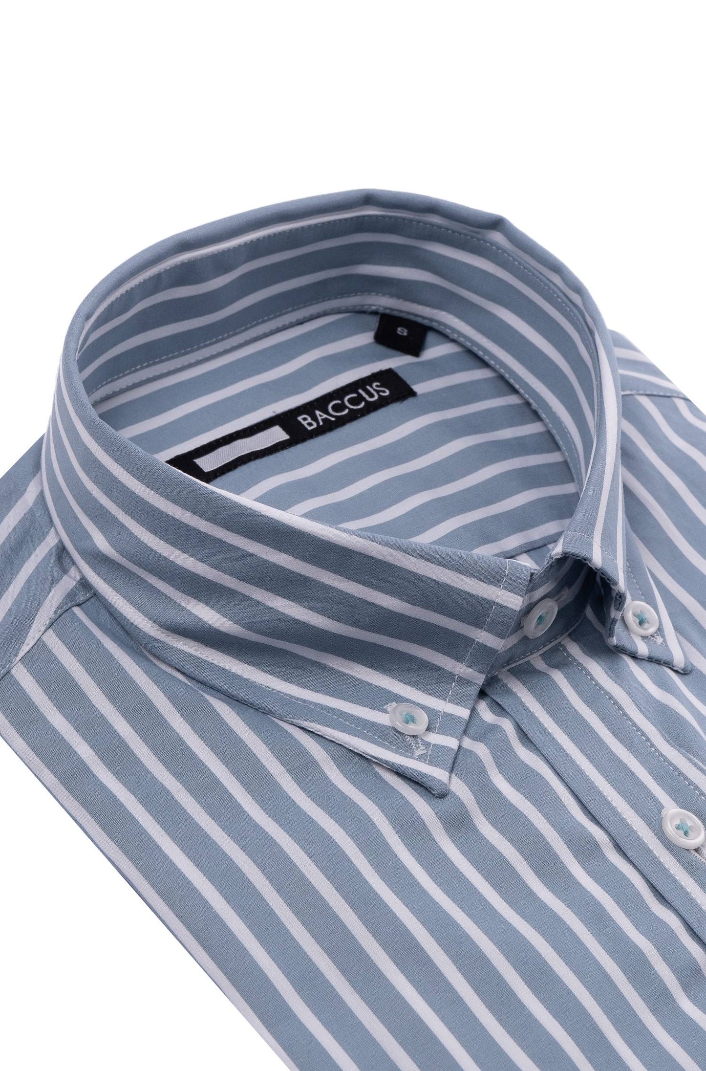 Camisa de homem com risca - Verde