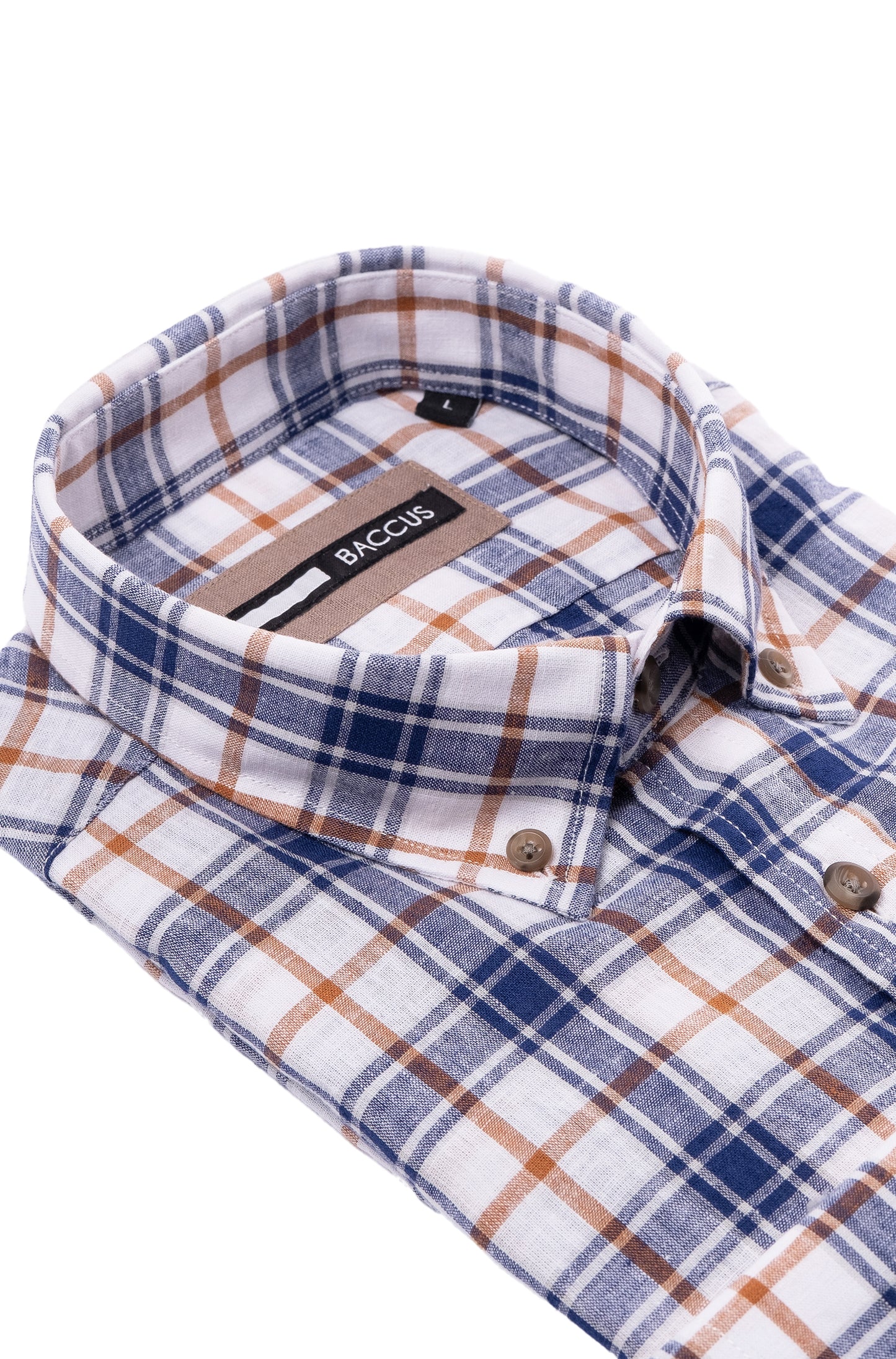 Men's Plaid Shirt - Blue