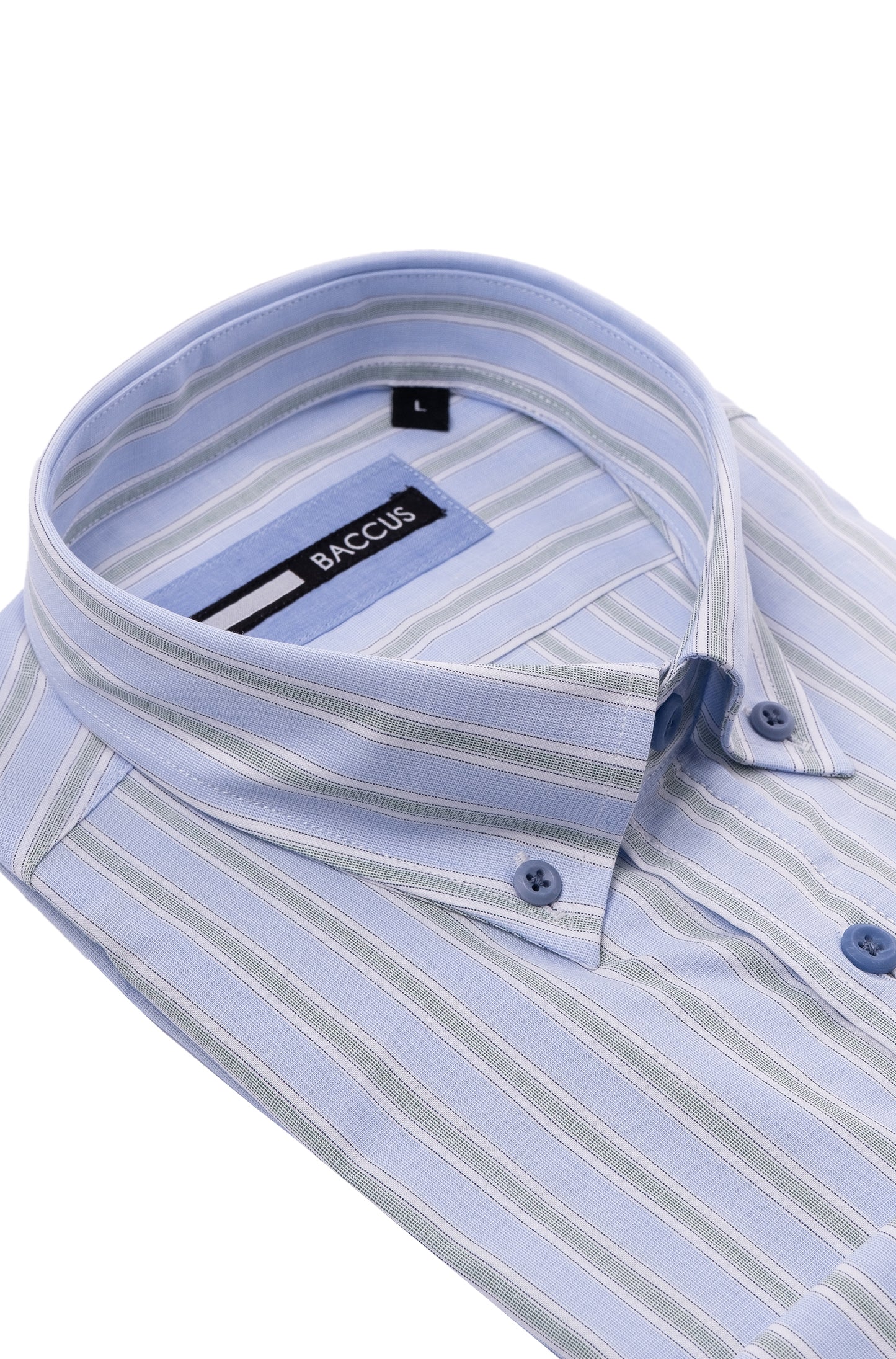 Men's striped shirt - Green