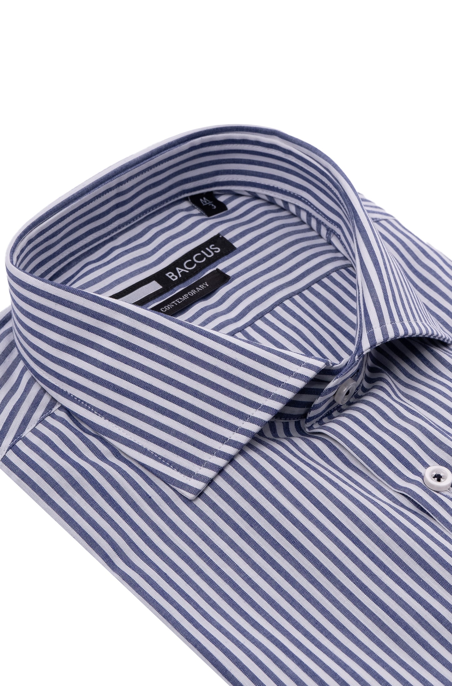 Camisa de homem com risca - Marinho