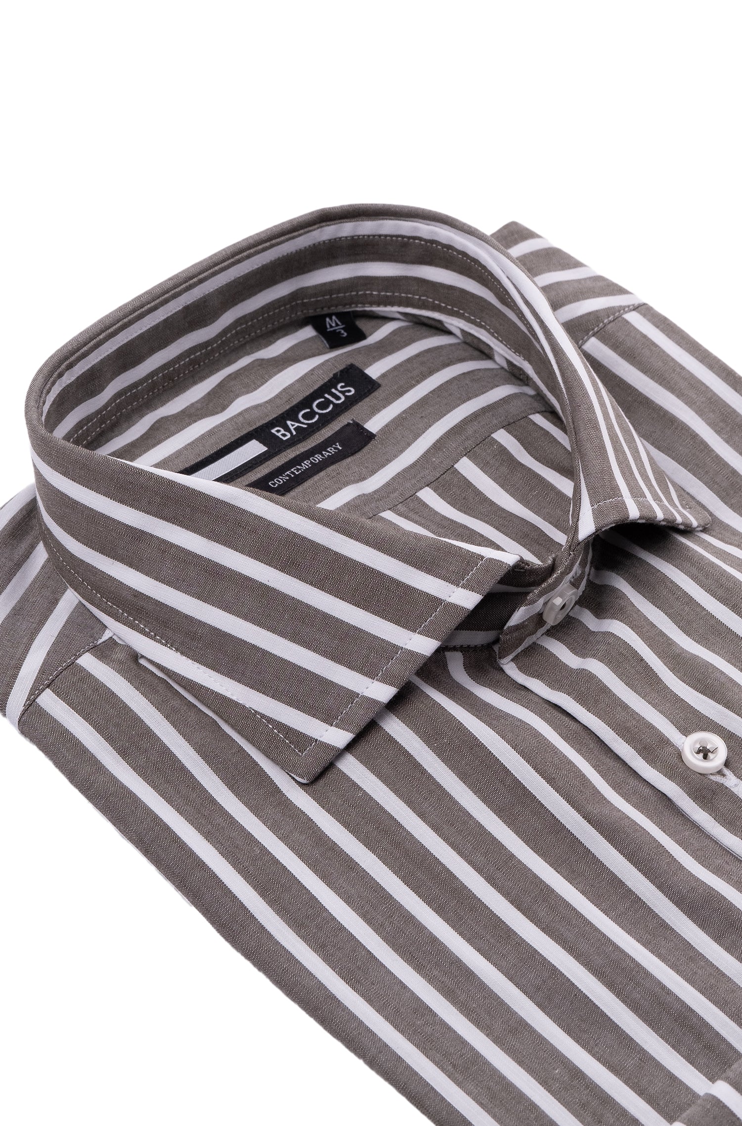 Camisa de homem com risca - Verde