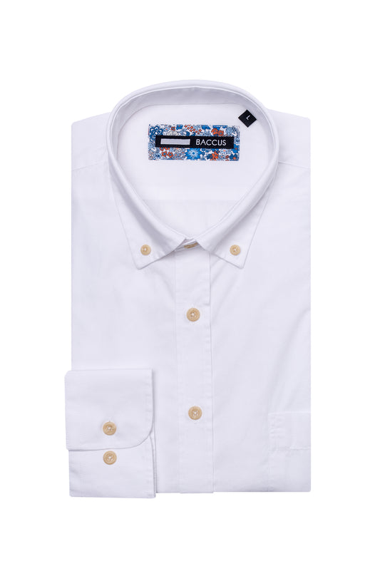 Plain shirt for men - White