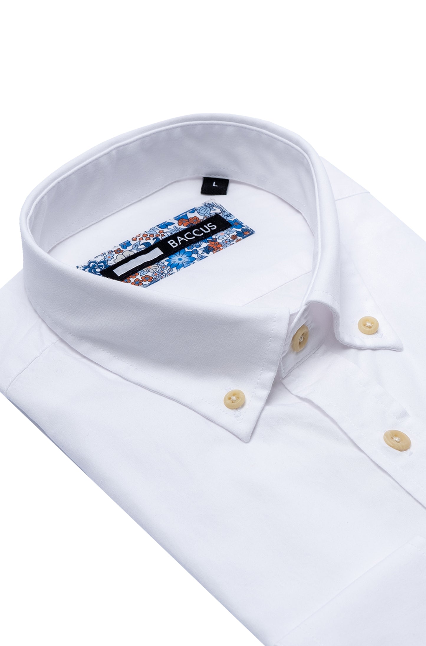 Plain shirt for men - White
