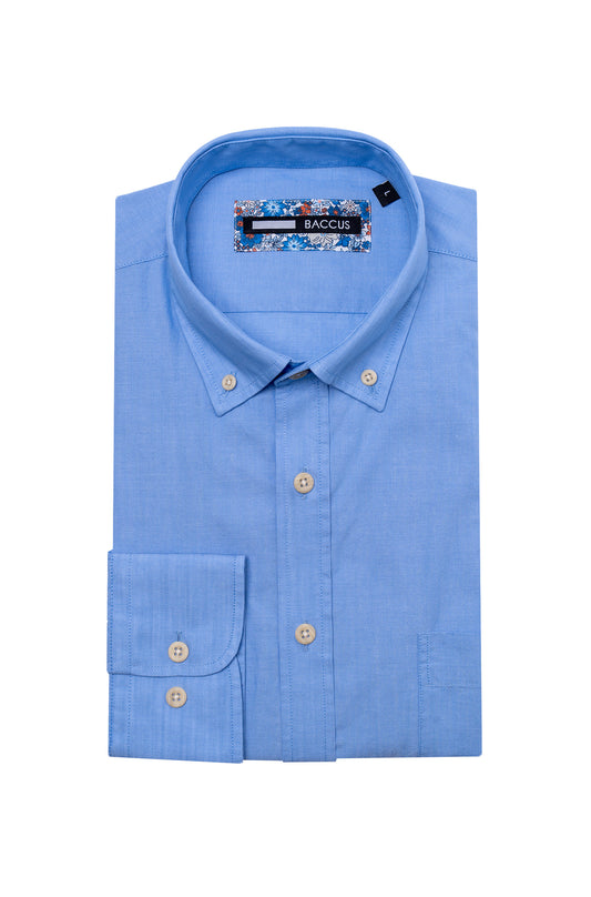 Plain shirt for men - Blue