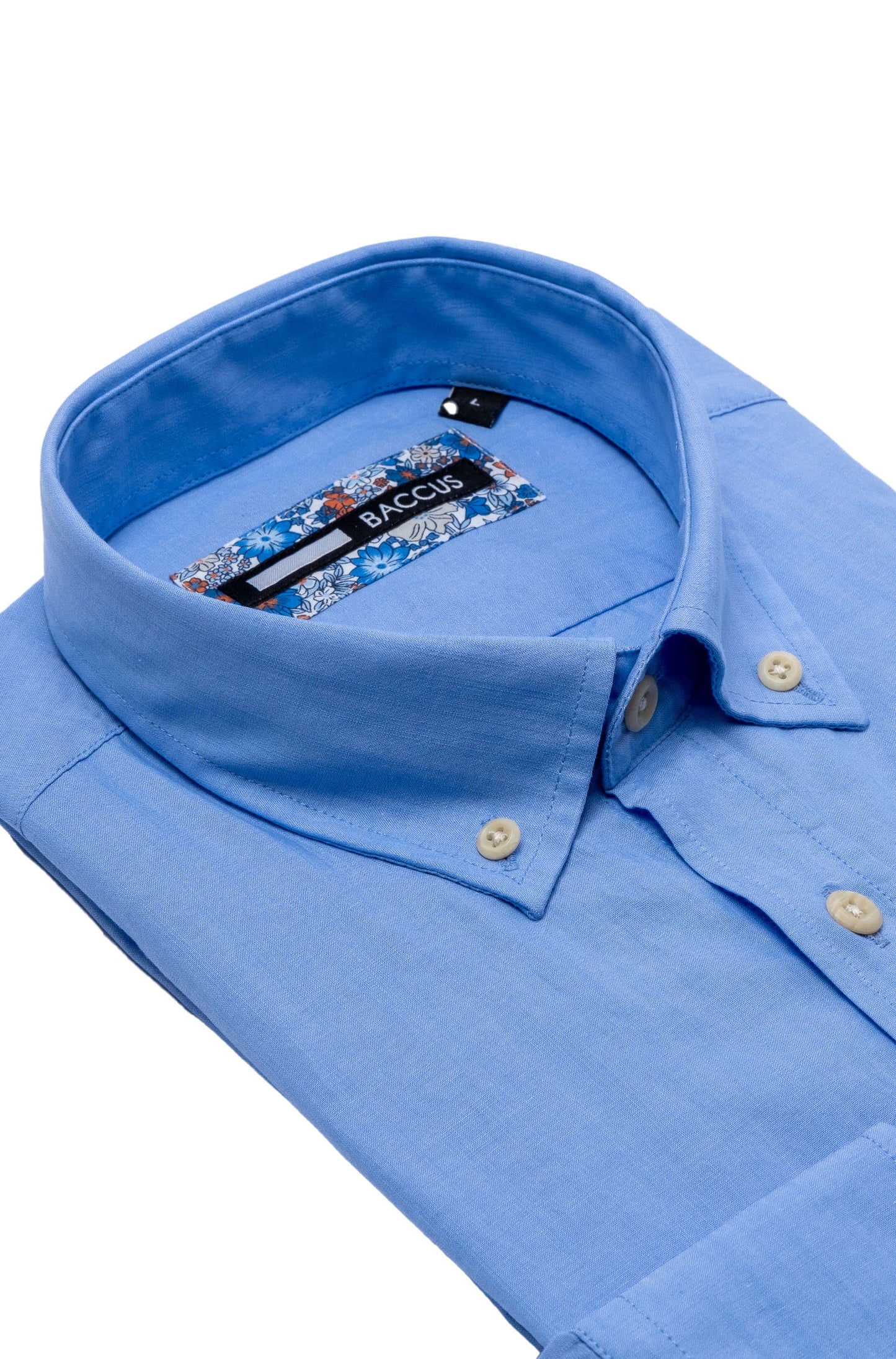 Camisa lisa para homem - Azul