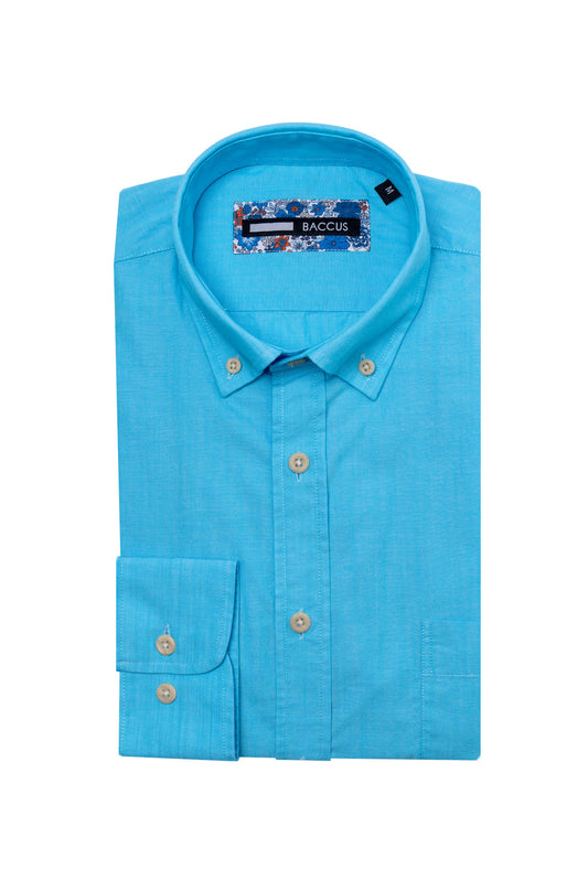 Plain shirt for men - Blue