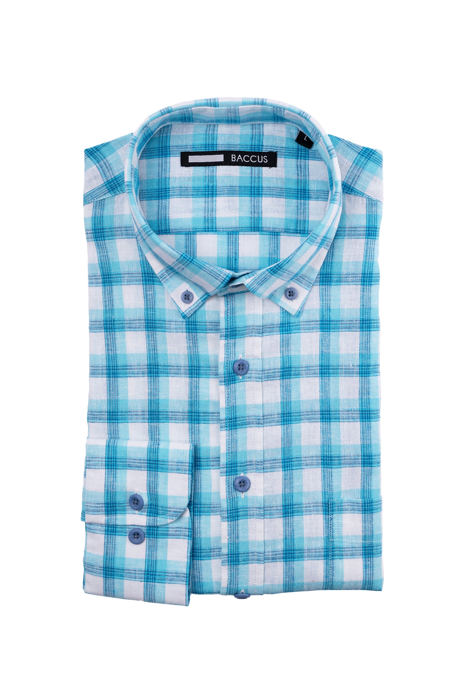 Camisa xadrez masculina - Azul