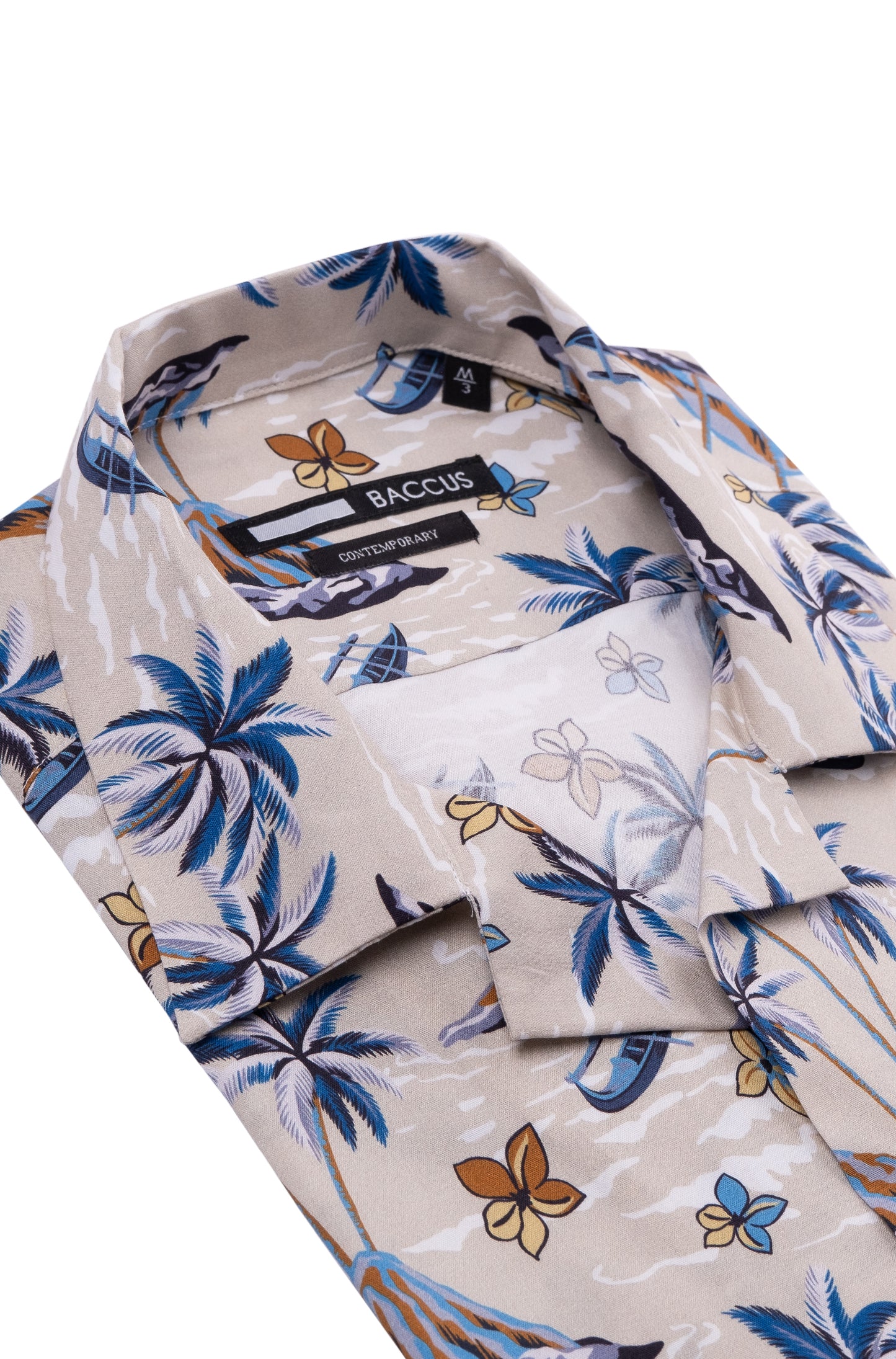 Baccus Hawaiian Shirt - Beige