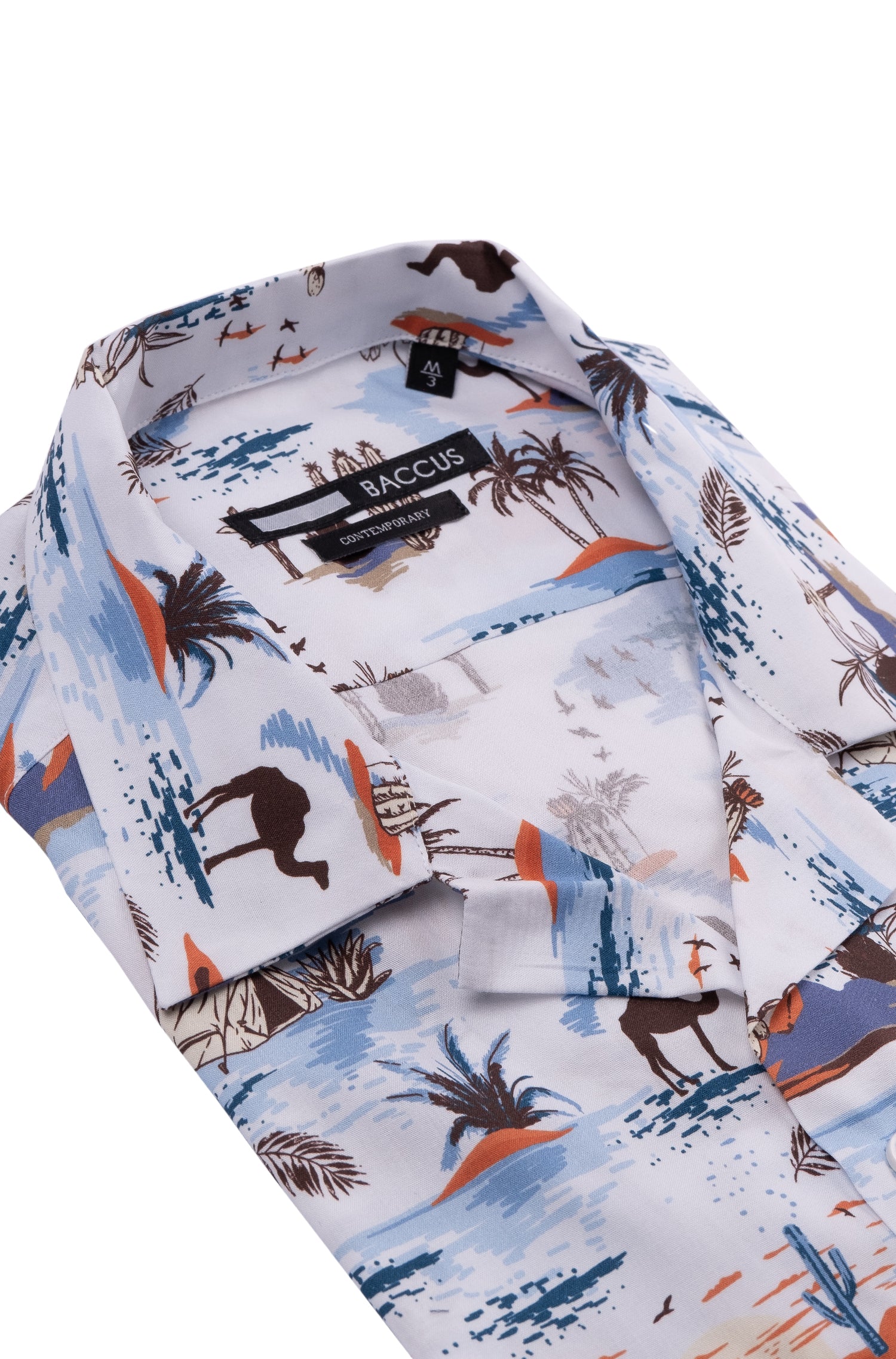Camisa havaiana Baccus - Azul