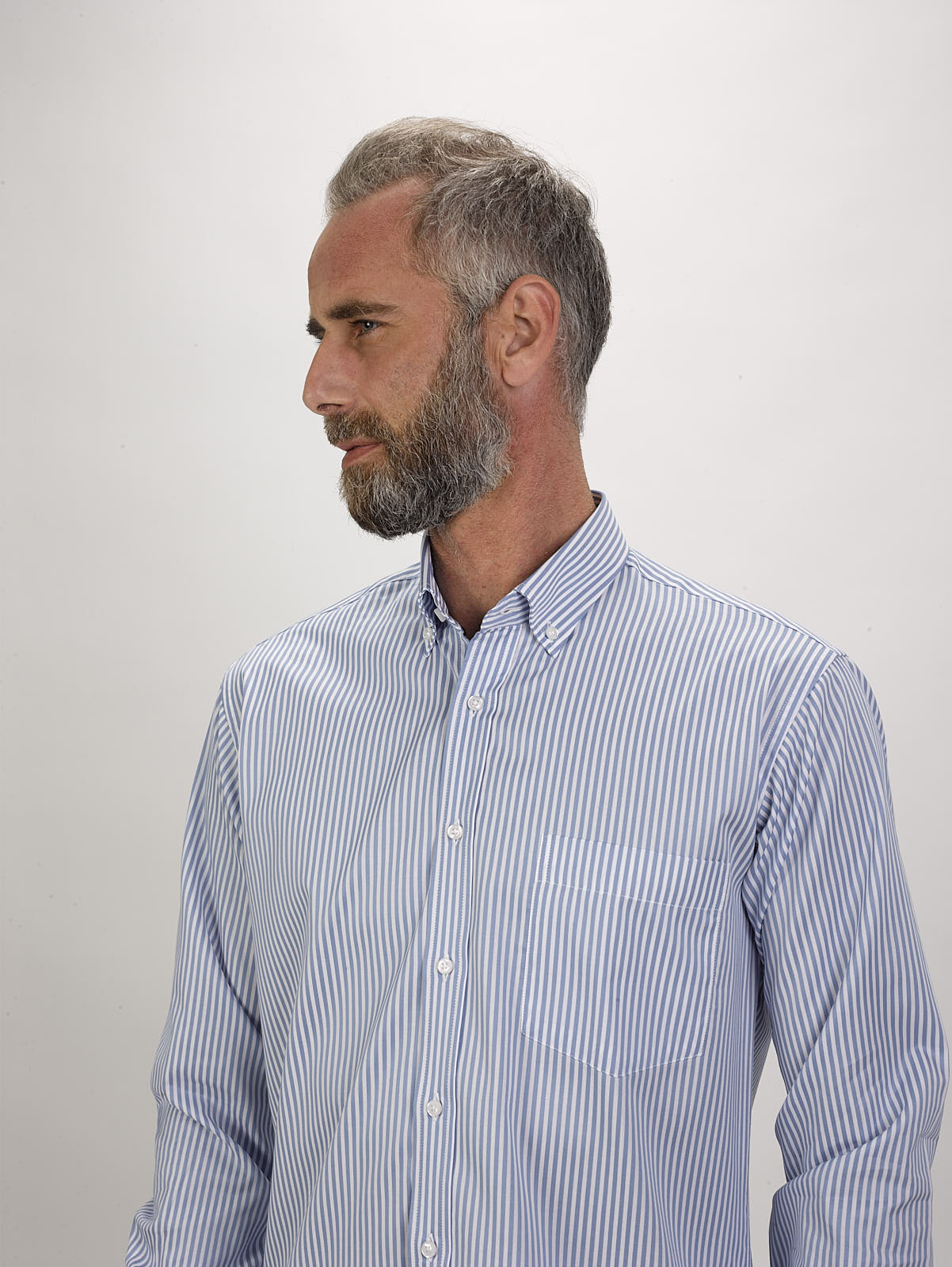 Men's striped shirt - Blue