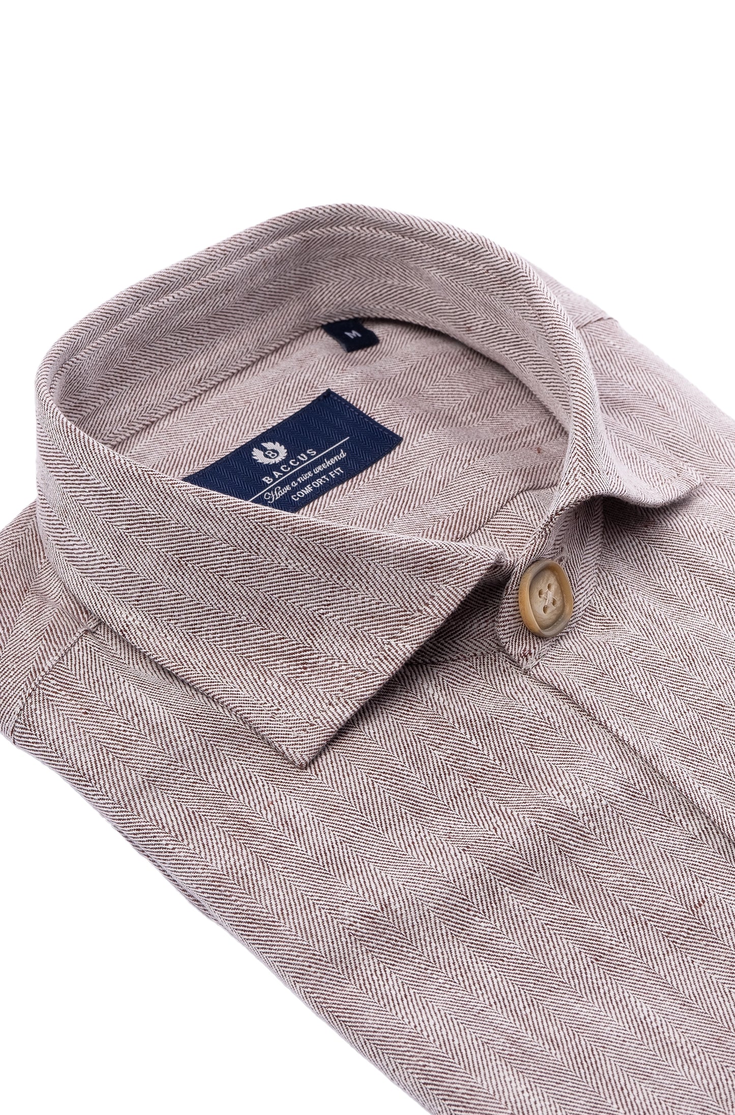 Premium Plain Overshirt - Beige