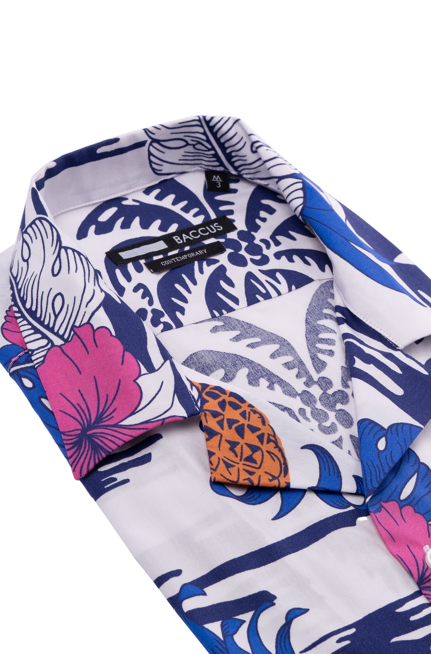 Camisa havaiana Baccus - Azul