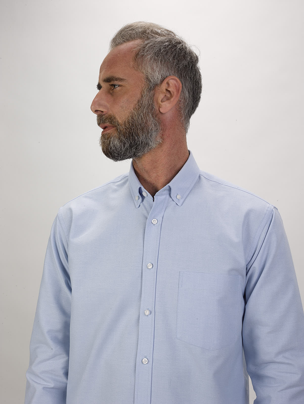 Camisas lisa para homem - Azul