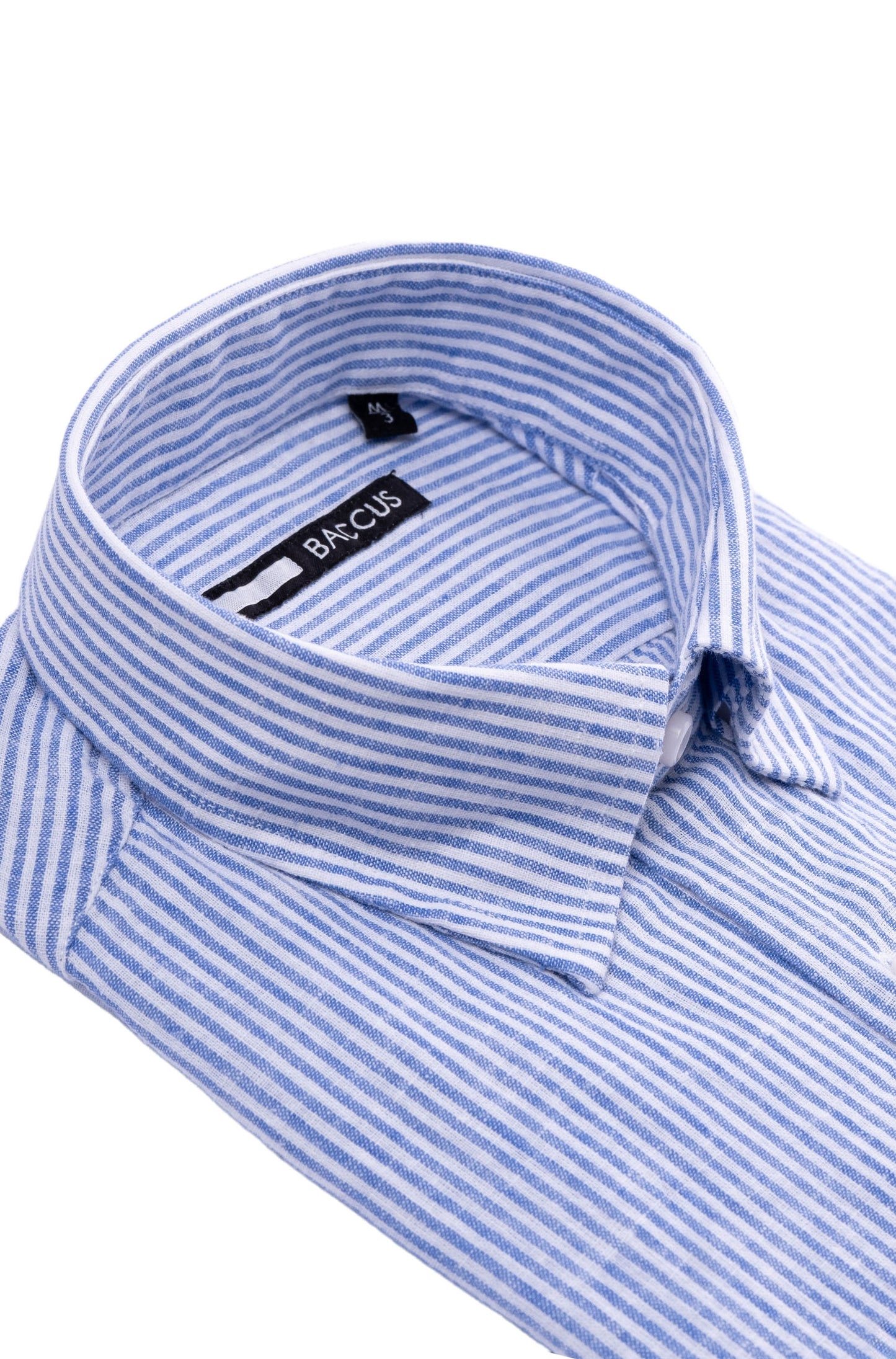 Camisa com risca de homem - Azul