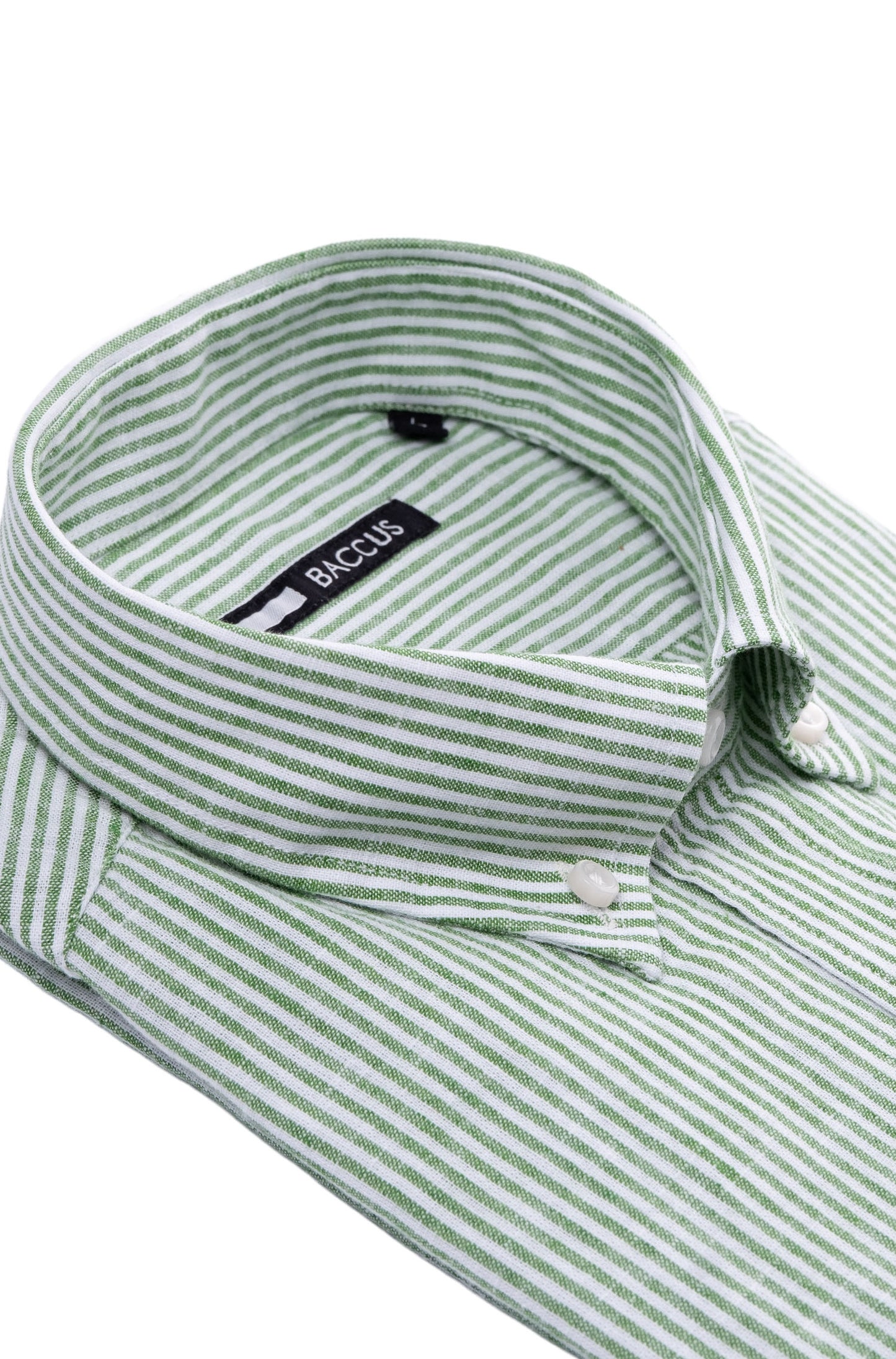 Camisa com risca de homem - Verde
