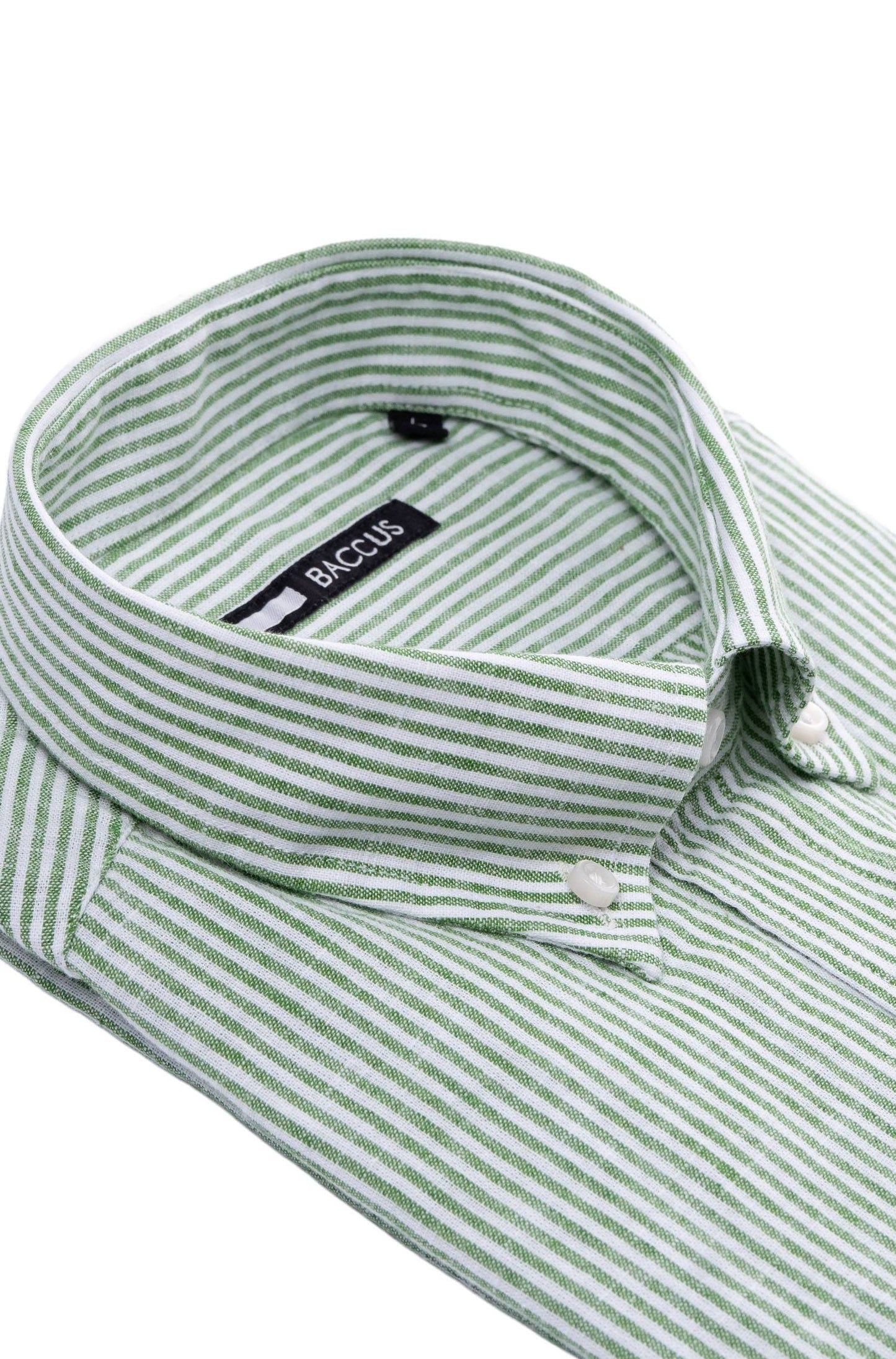 Men's striped shirt - Green