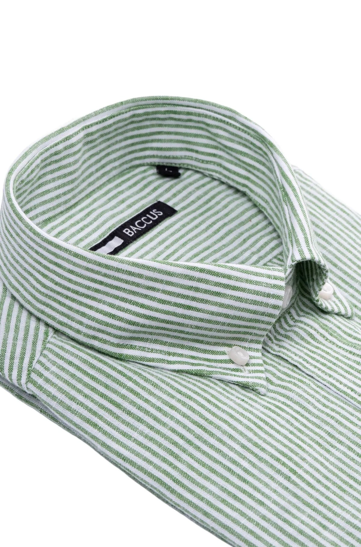 Men's pinstripe shirt - Green