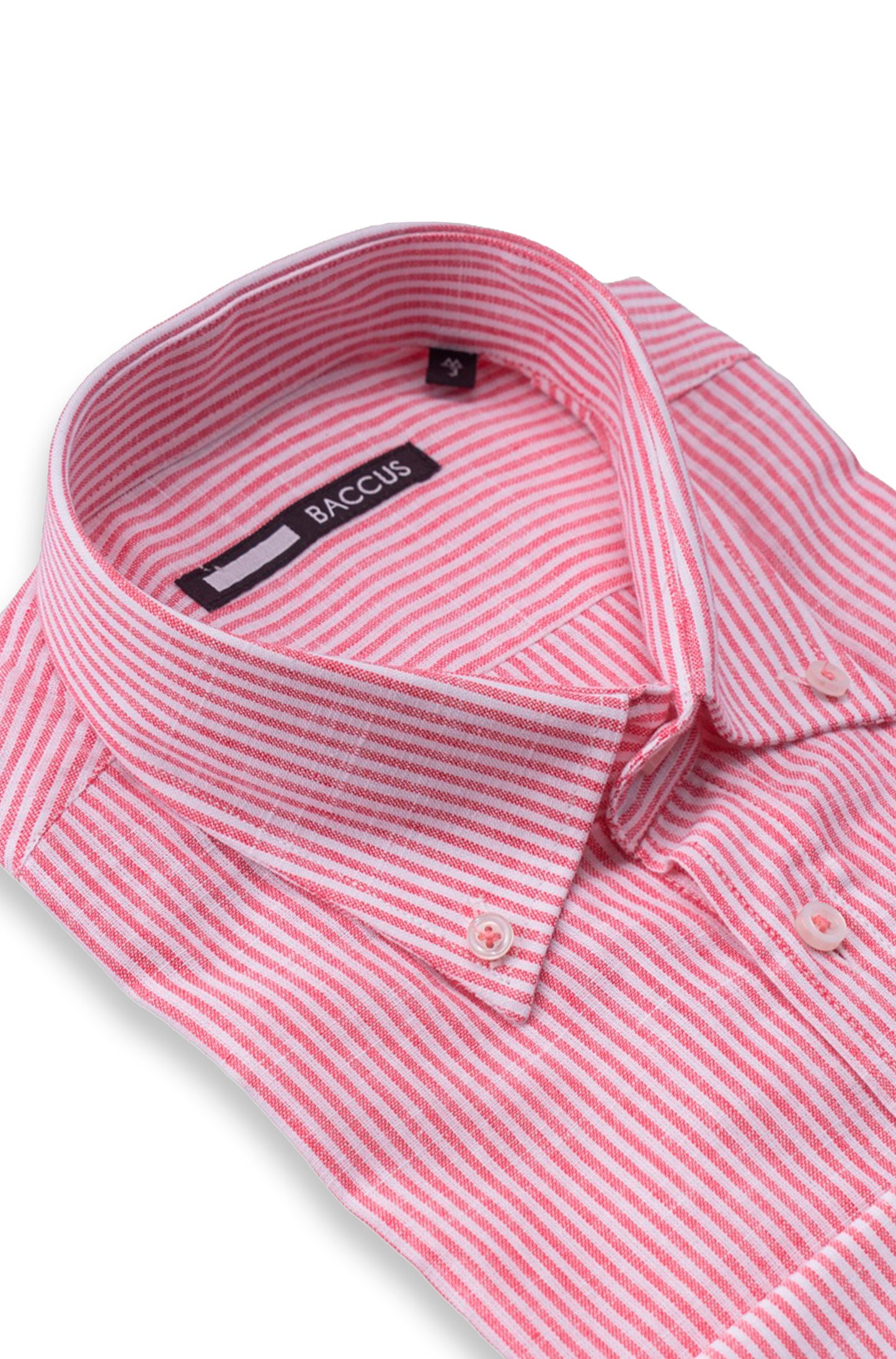Camisa com risca de homem - Vermelho