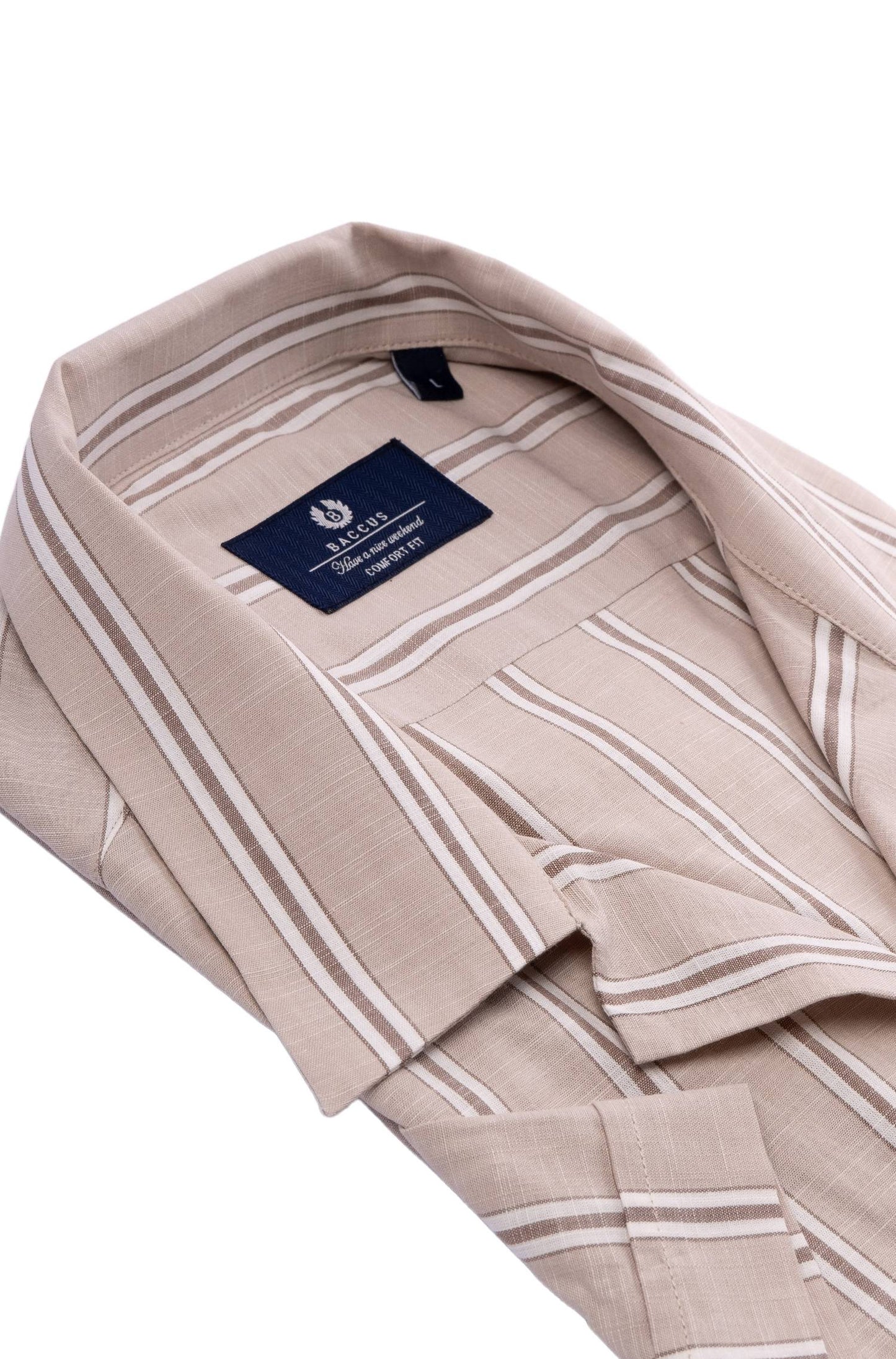 Camisa havaiana Baccus - Bege