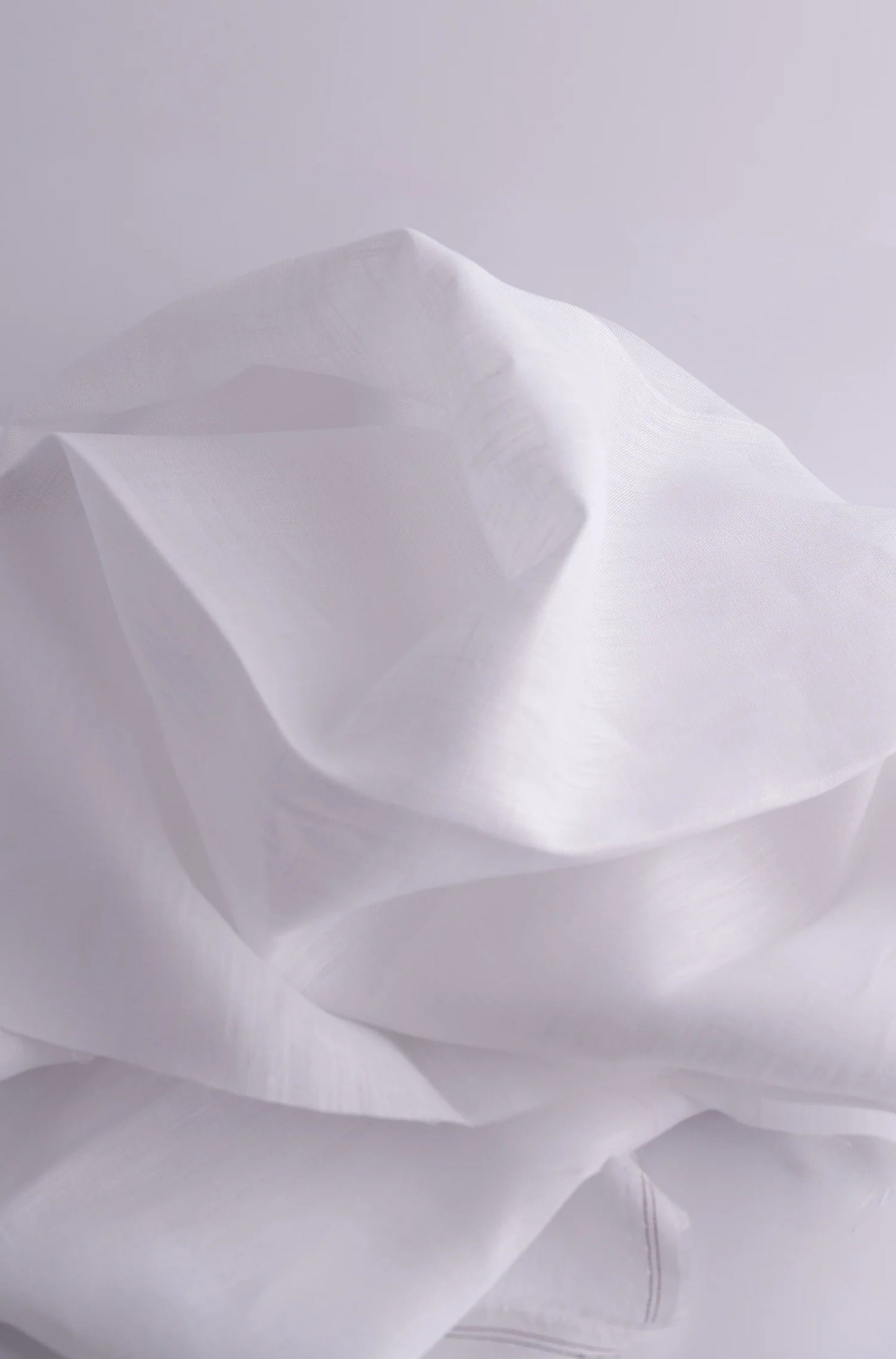 White easy iron cotton