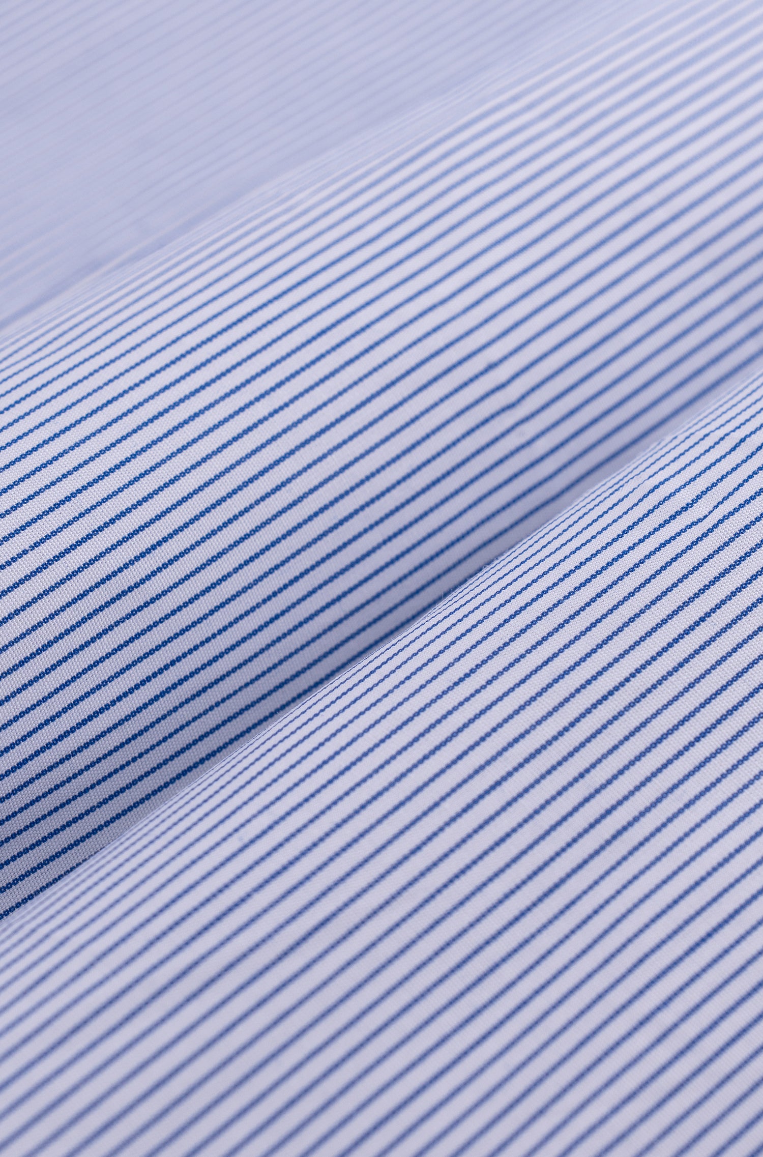 Algodão com riscas azul