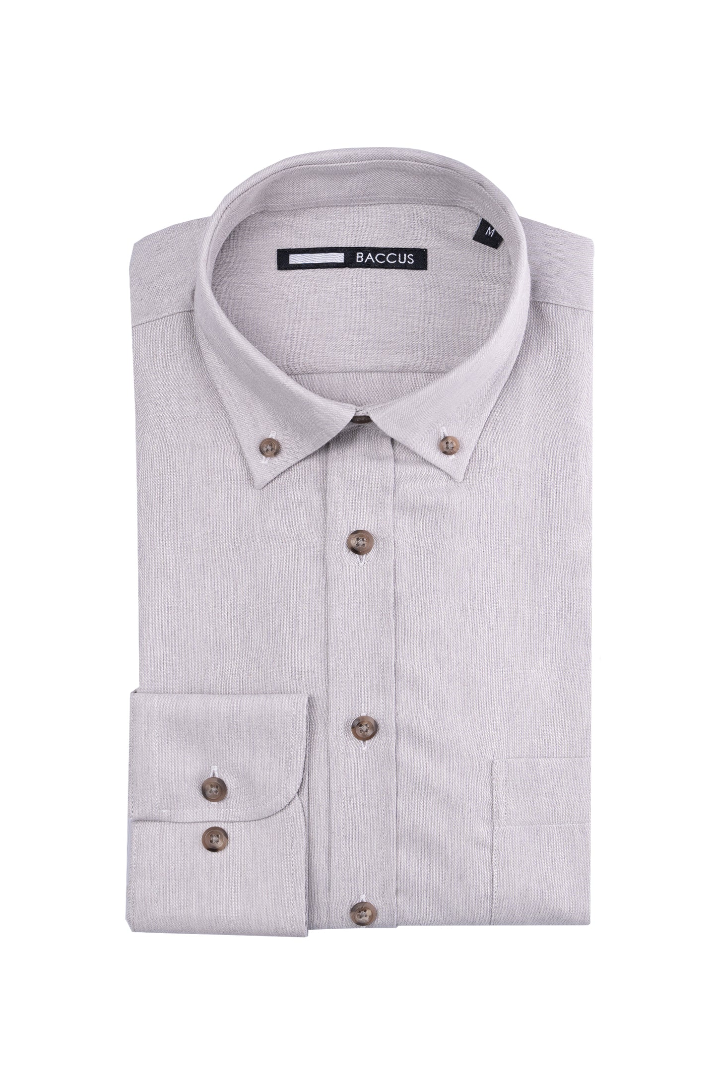 Camisa lisa para homem - Bege