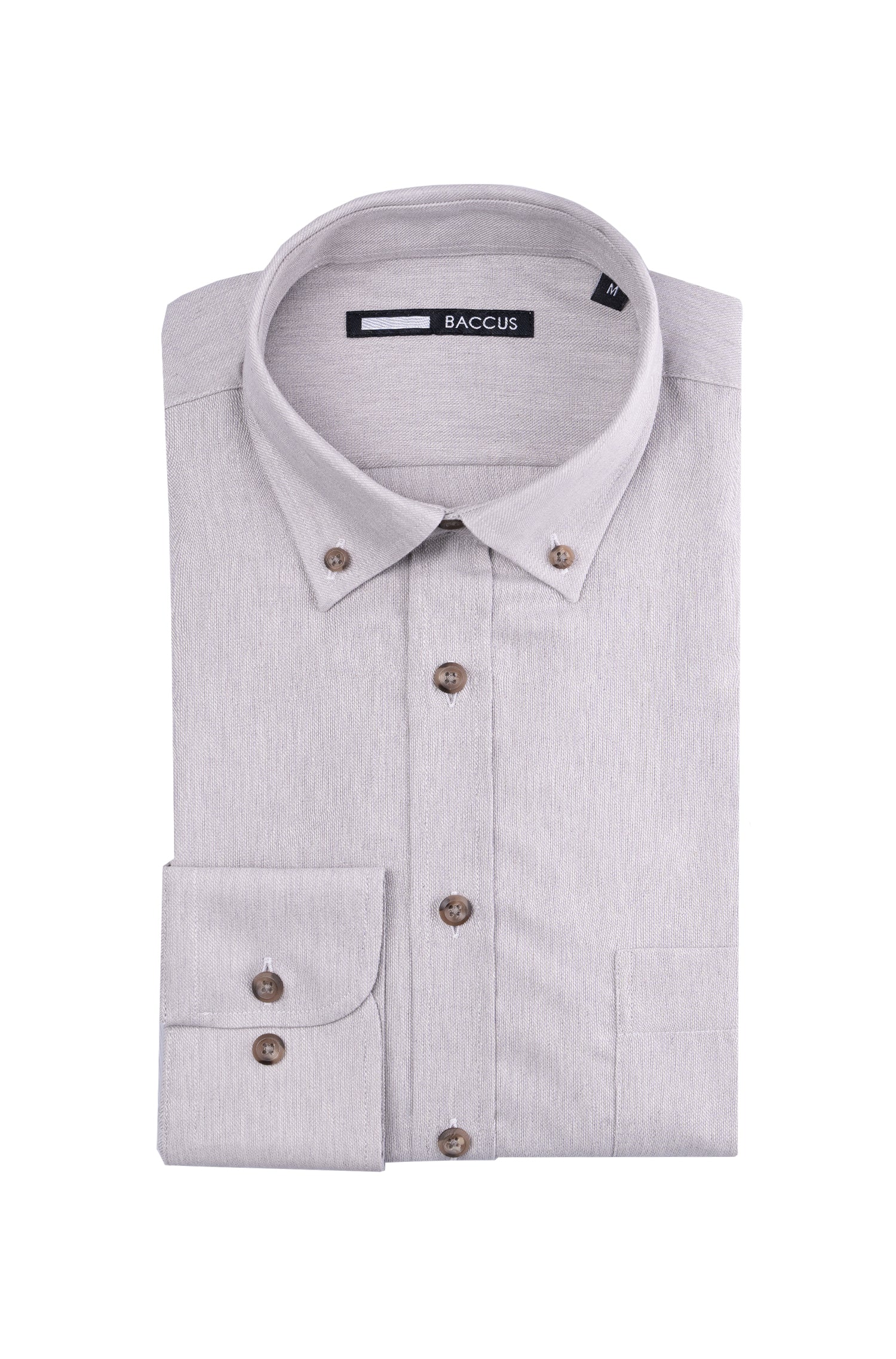 Camisa lisa para homem - Bege