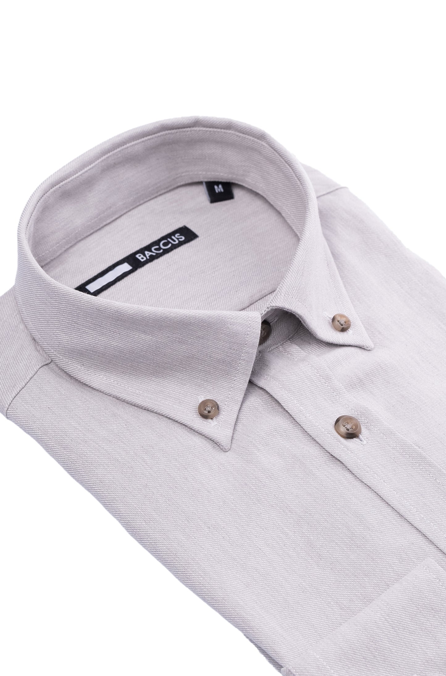 Camisa lisa para homem - Bege