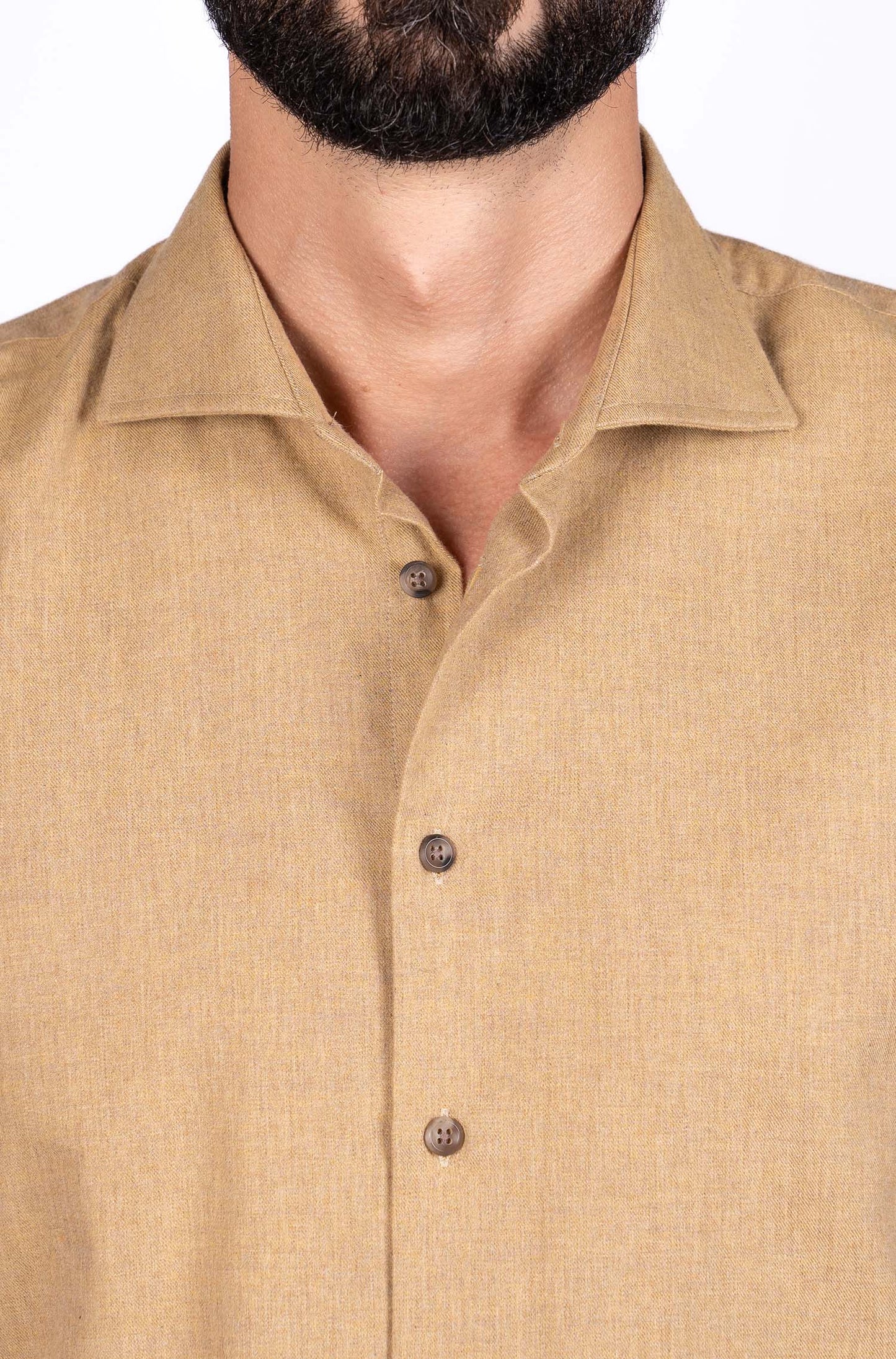 Camisa lisa para homem - Amarelo