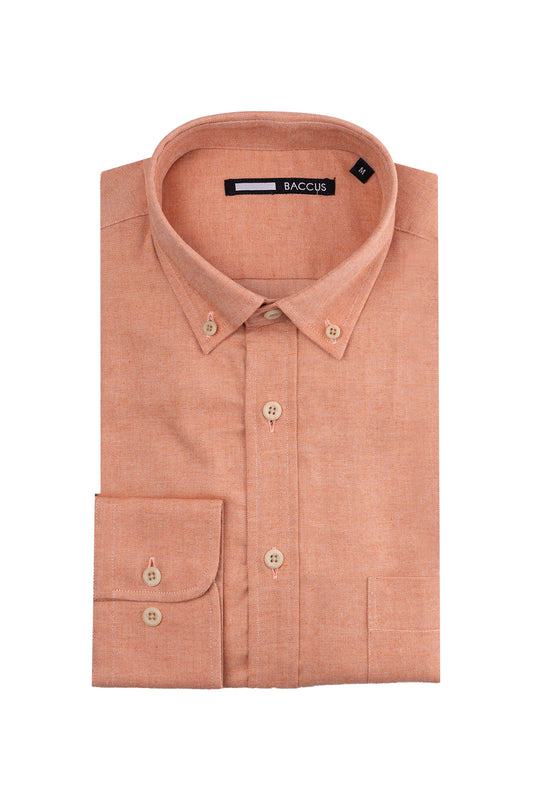 Camisa lisa para homem - Laranja