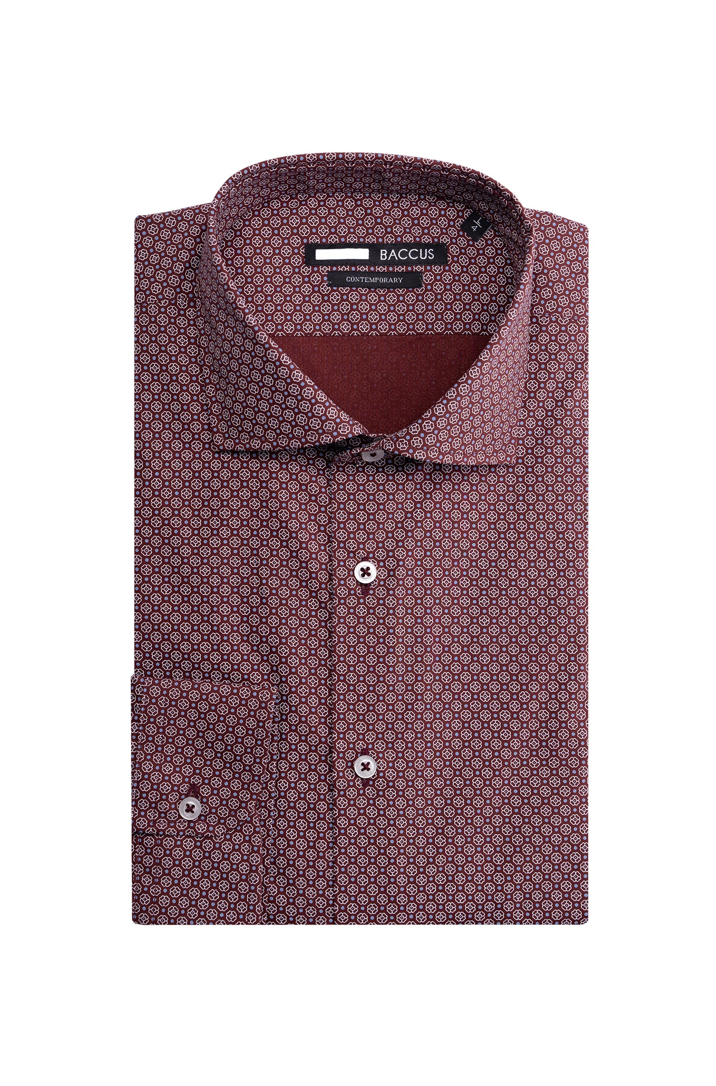 Camisa Baccus estampada - Bordeaux