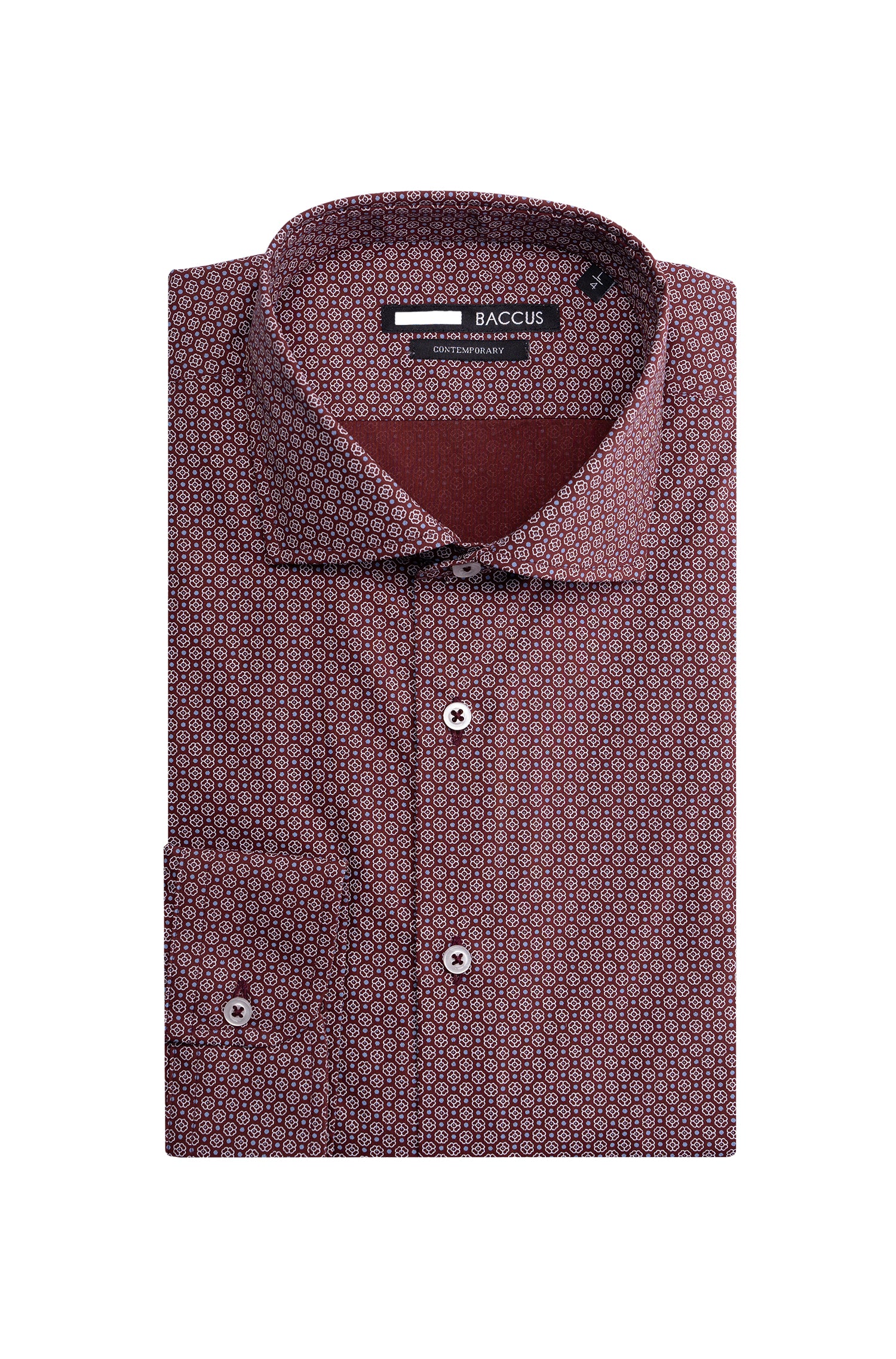Camisa Baccus estampada - Bordeaux