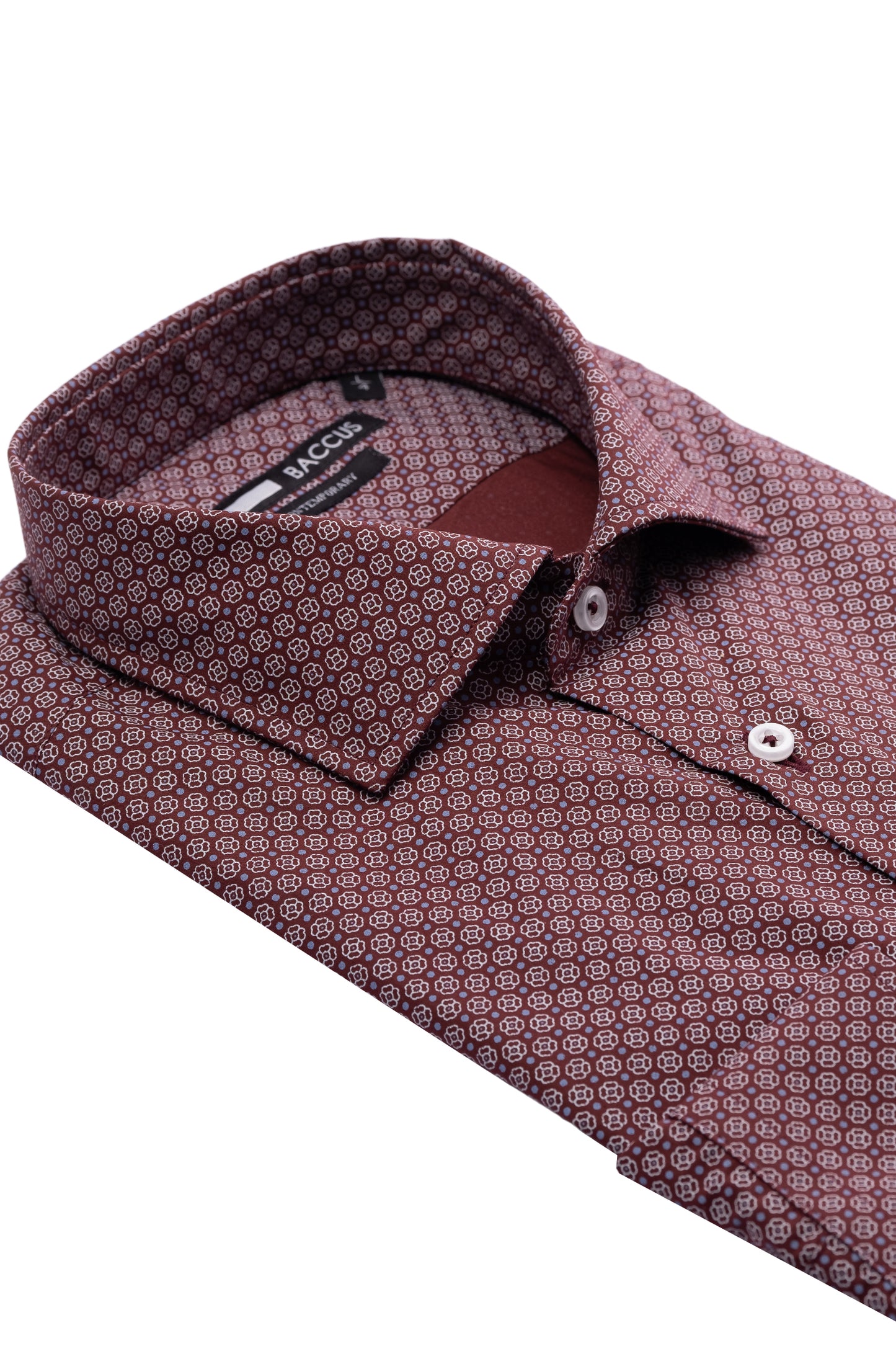 Camisa Baccus estampada - Bordeaux
