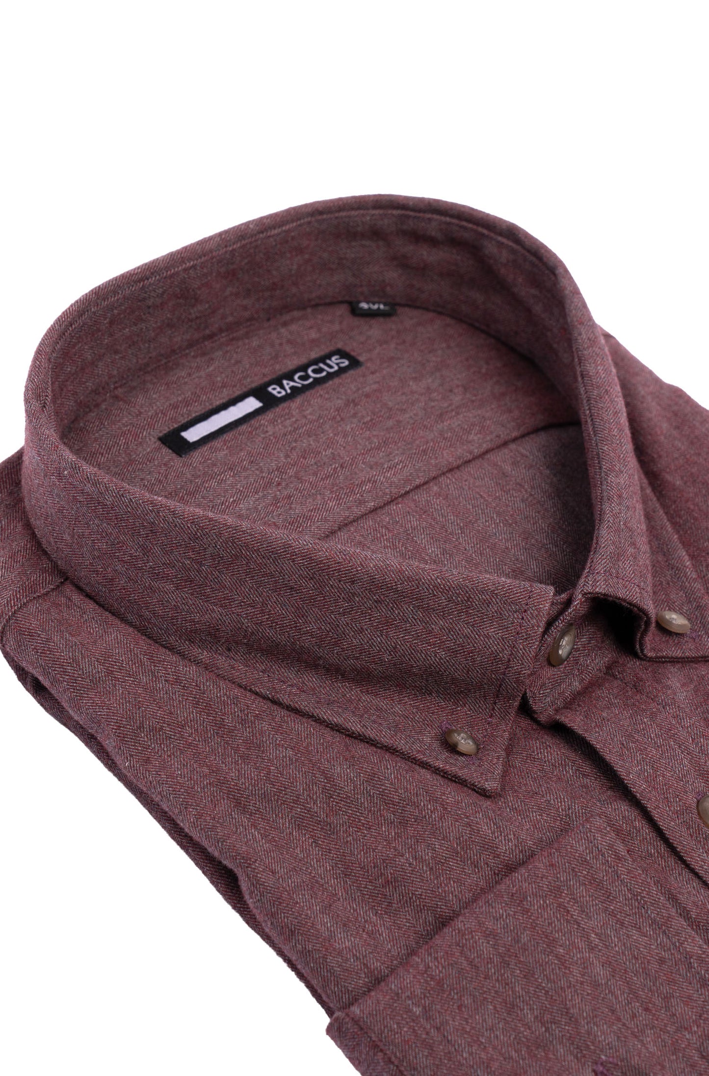 Camisa lisa para homem - Bordeaux