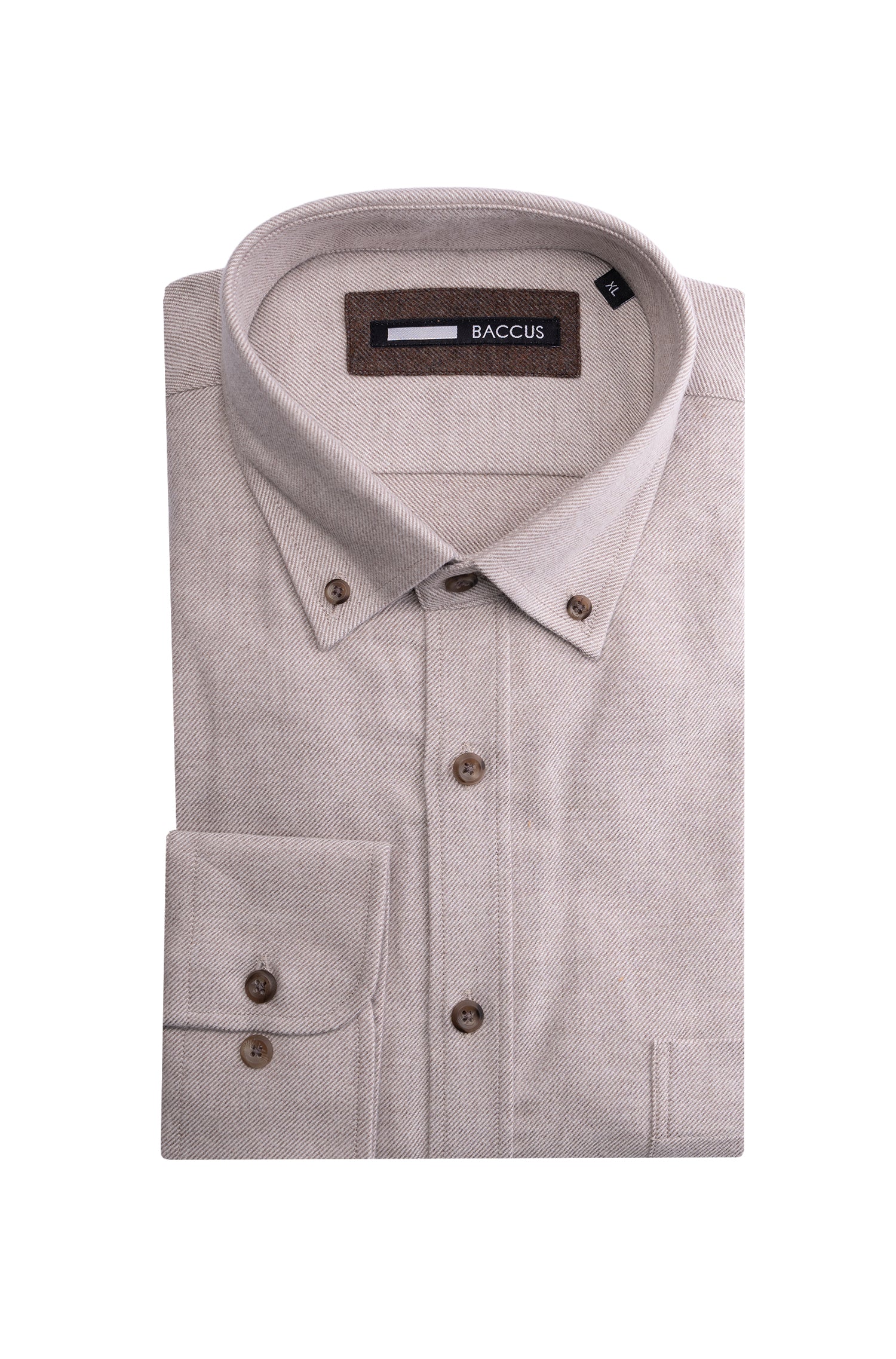 Men's Plain Shirt - Beige