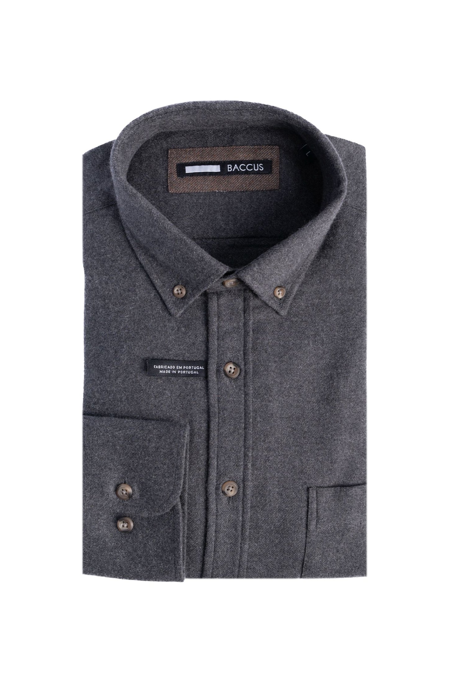 Camisa lisa para homem - Cinza