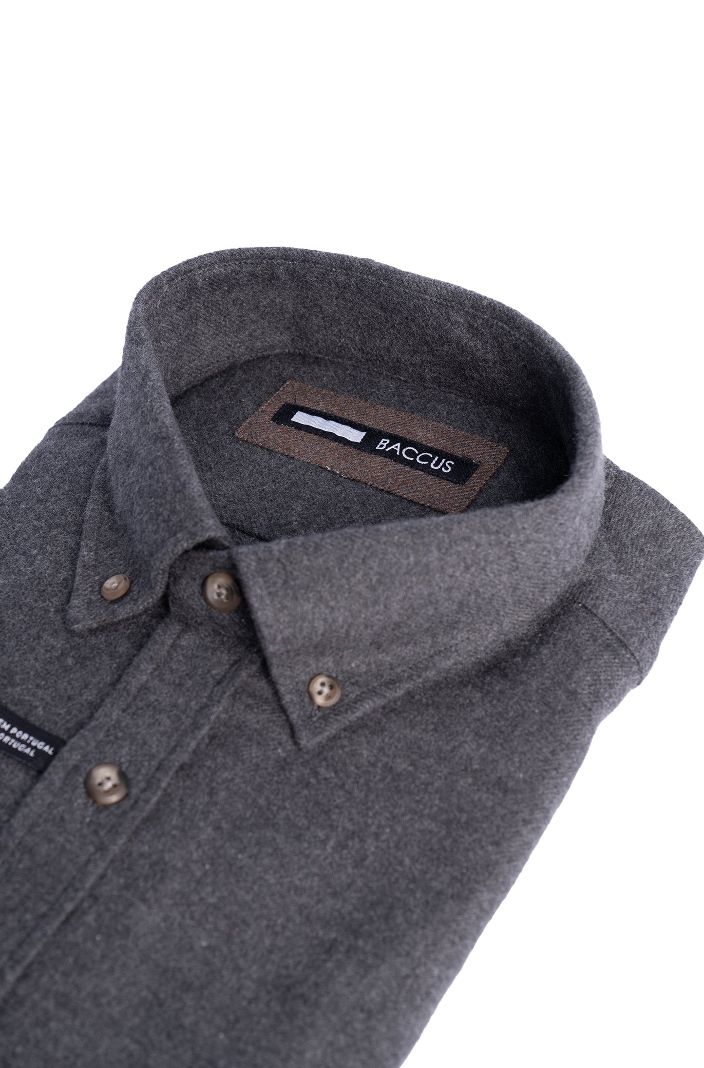 Camisa lisa para homem - Cinza