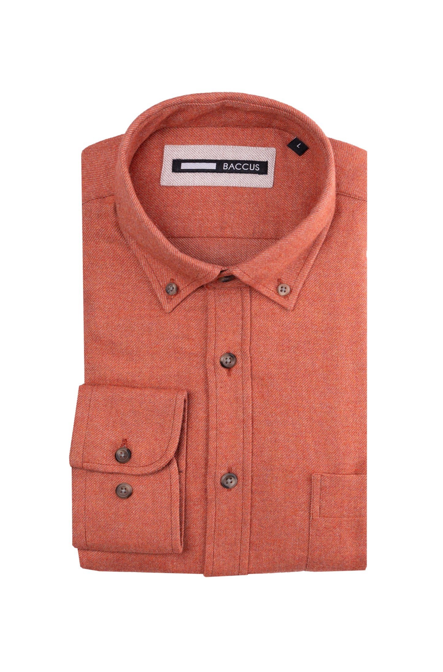 Camisa lisa para homem - Laranja