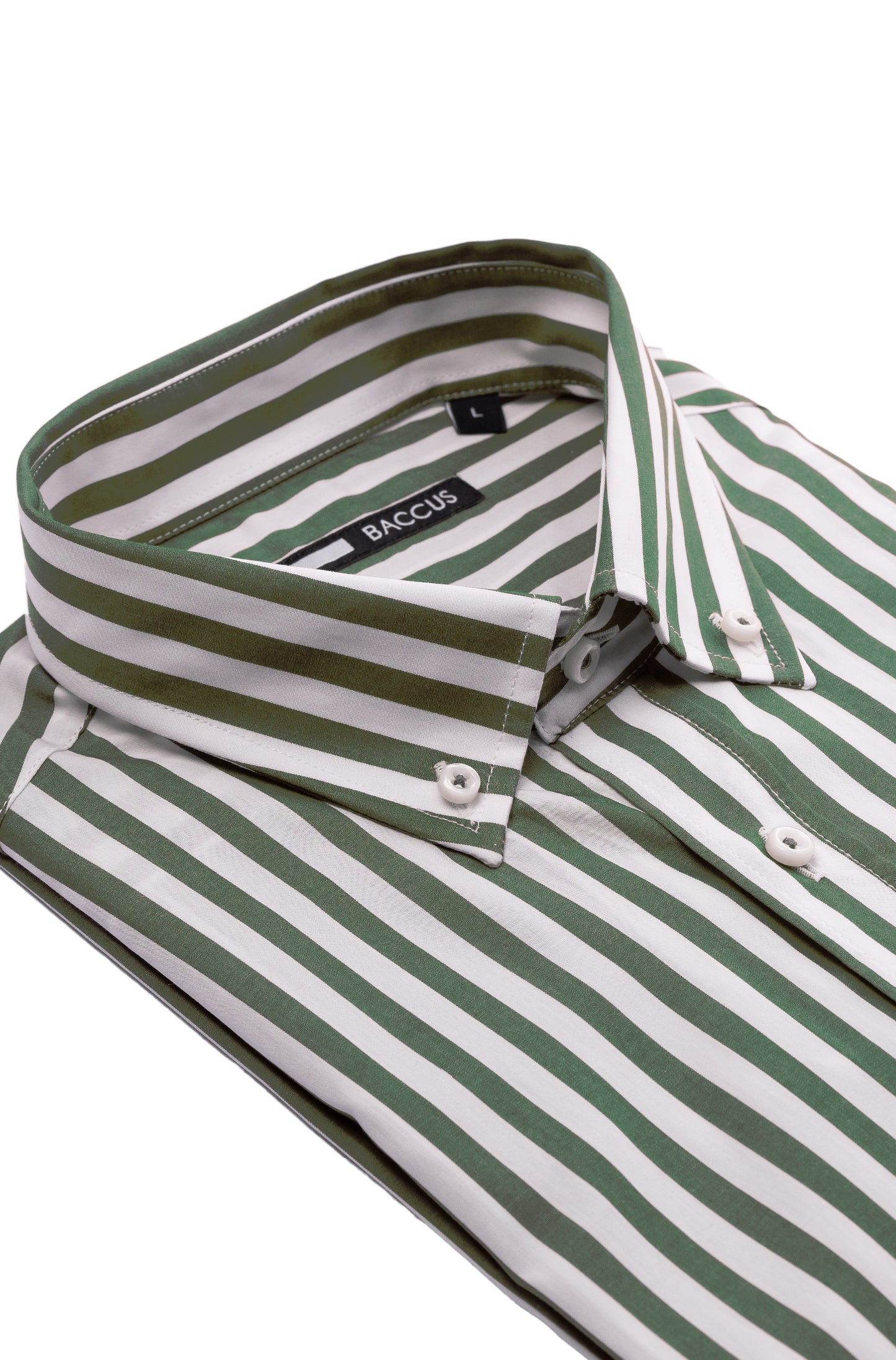 Men's striped shirt - Green