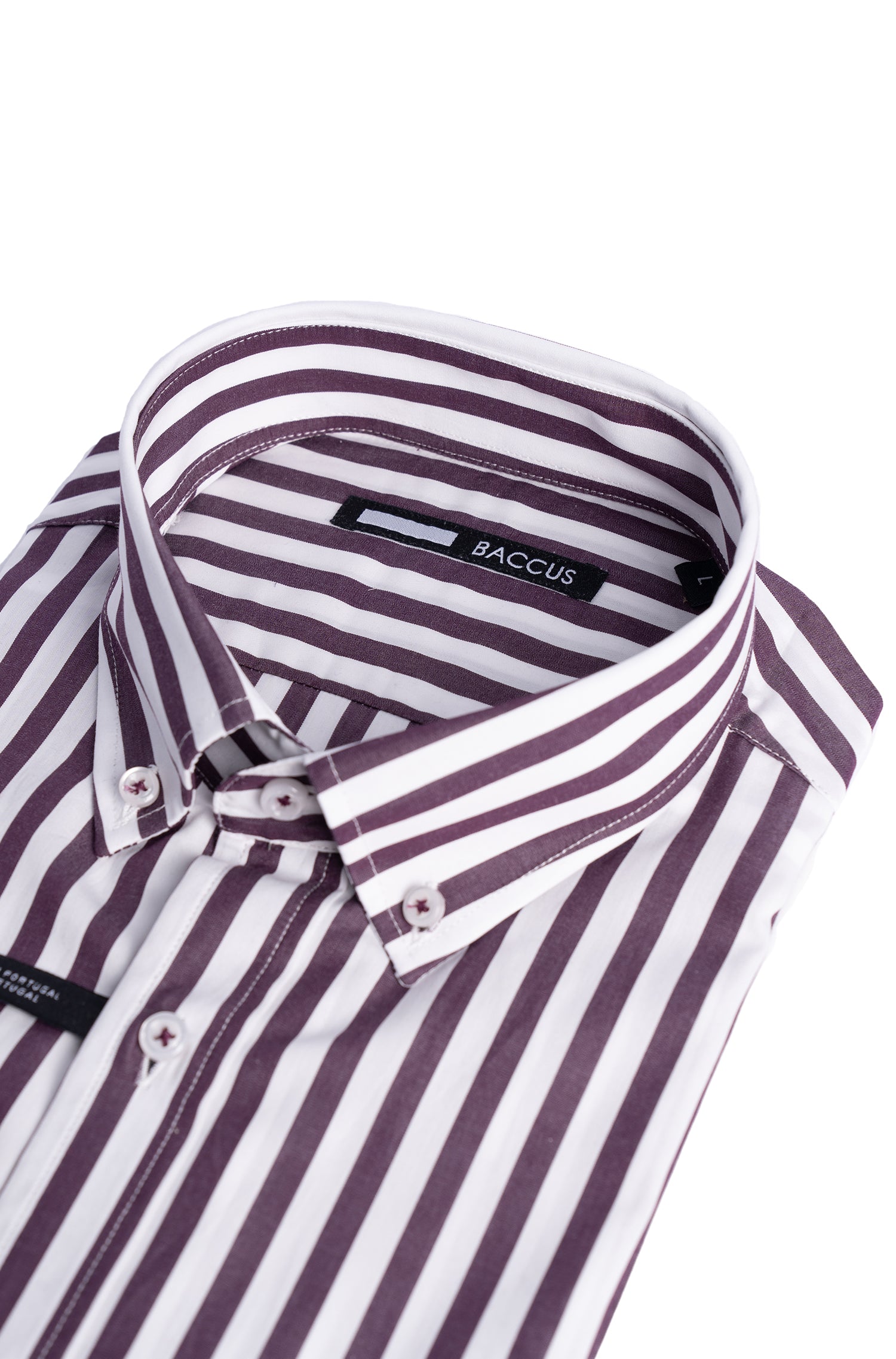 Camisa de homem com risca - Vermelho